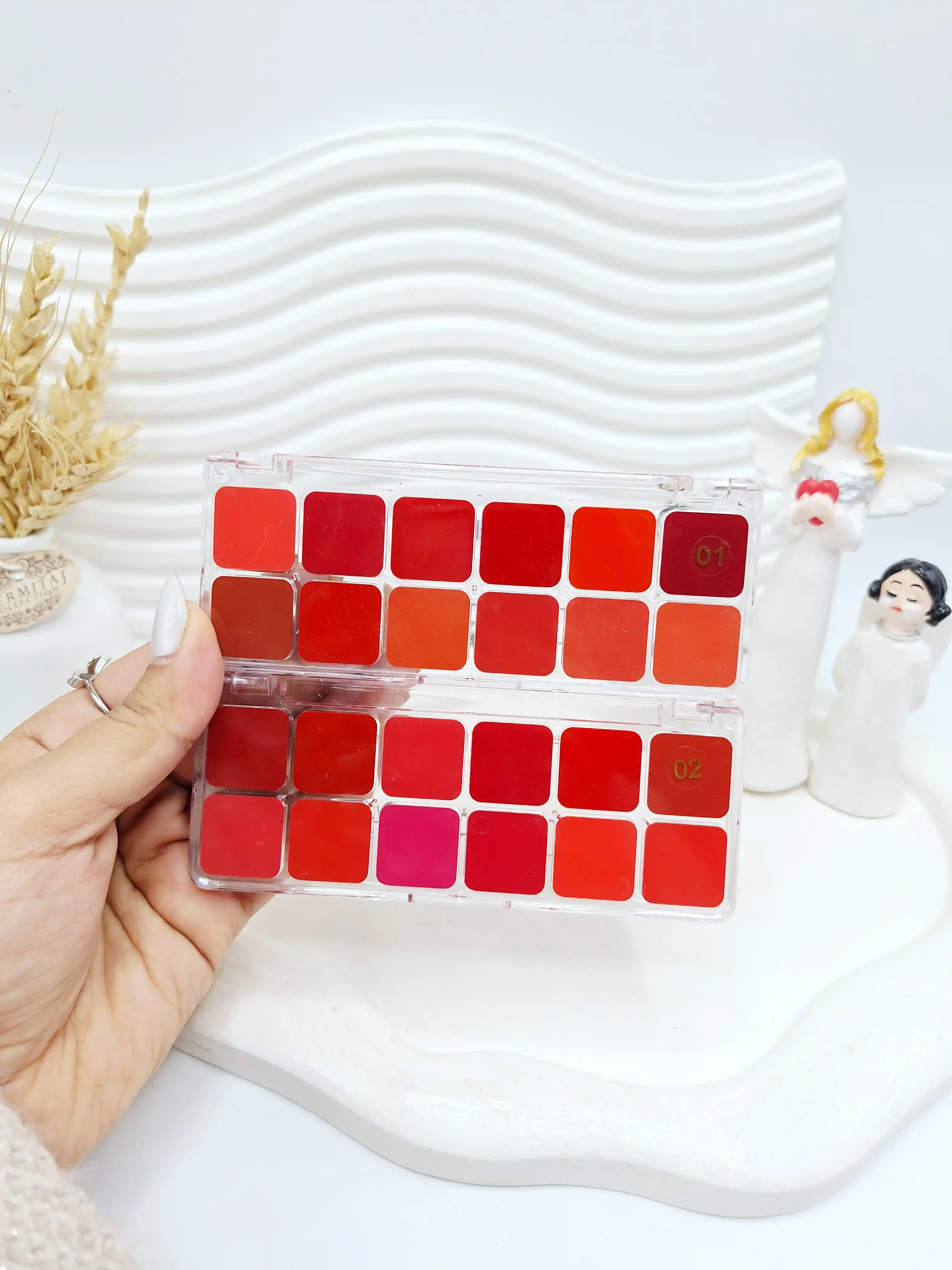 پالت رژ لب جامد برند کویین بیوتی کد 0782