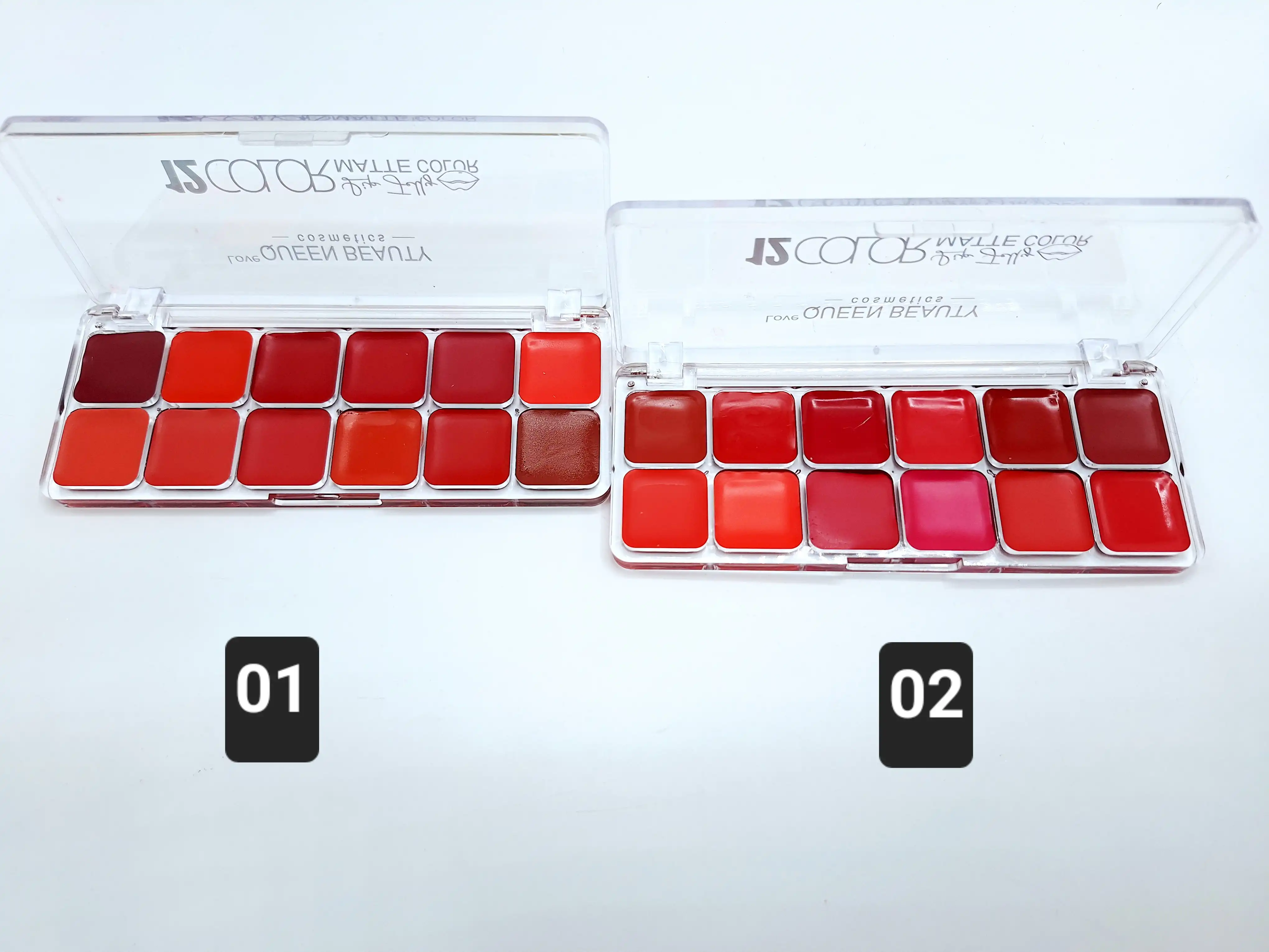 پالت رژ لب جامد برند کویین بیوتی کد 0782