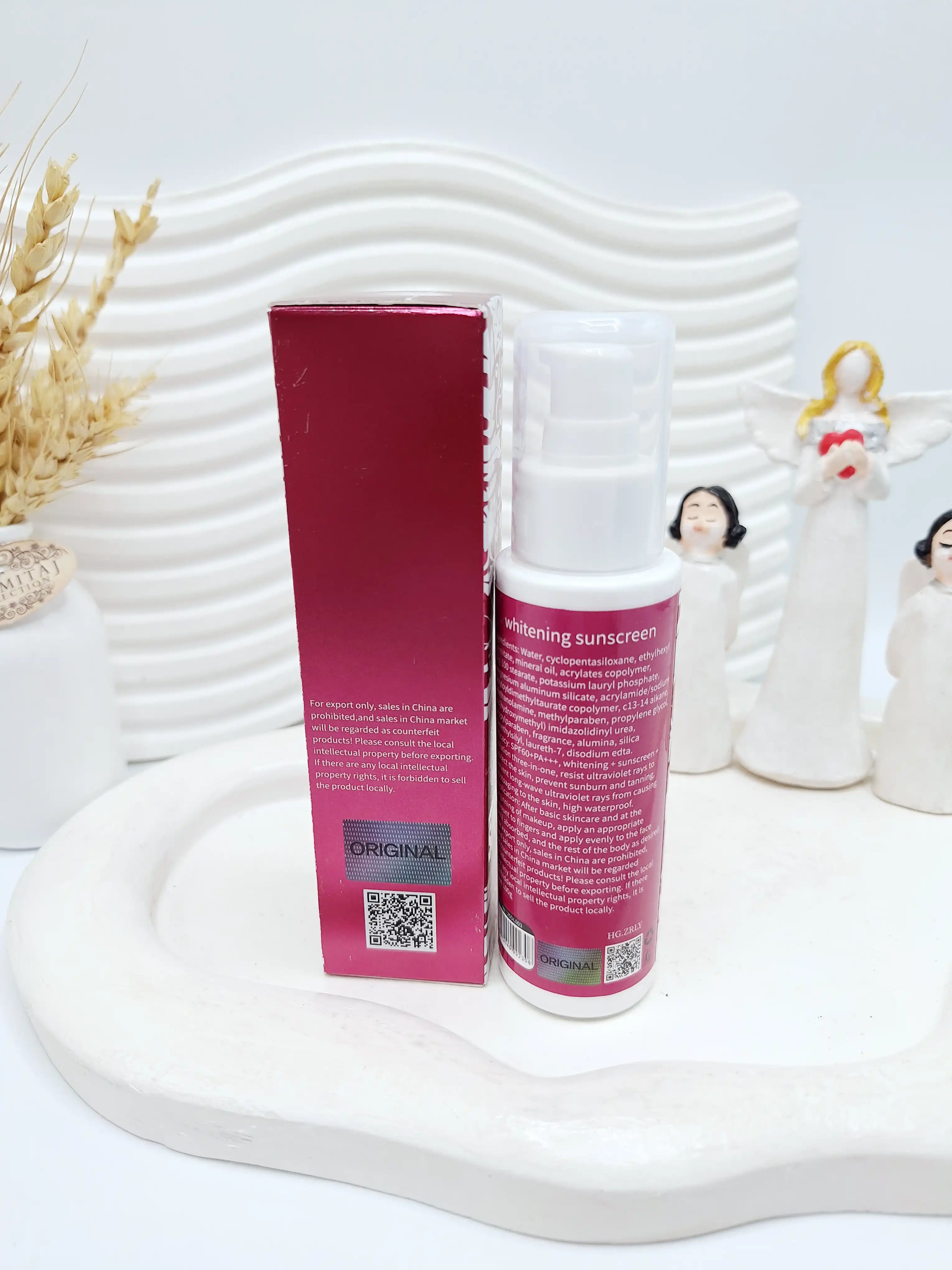 ضد آفتاب Spf 60 پمپی بیرنگ و سبک یارا (کارتن سرخابی ) کد 2308