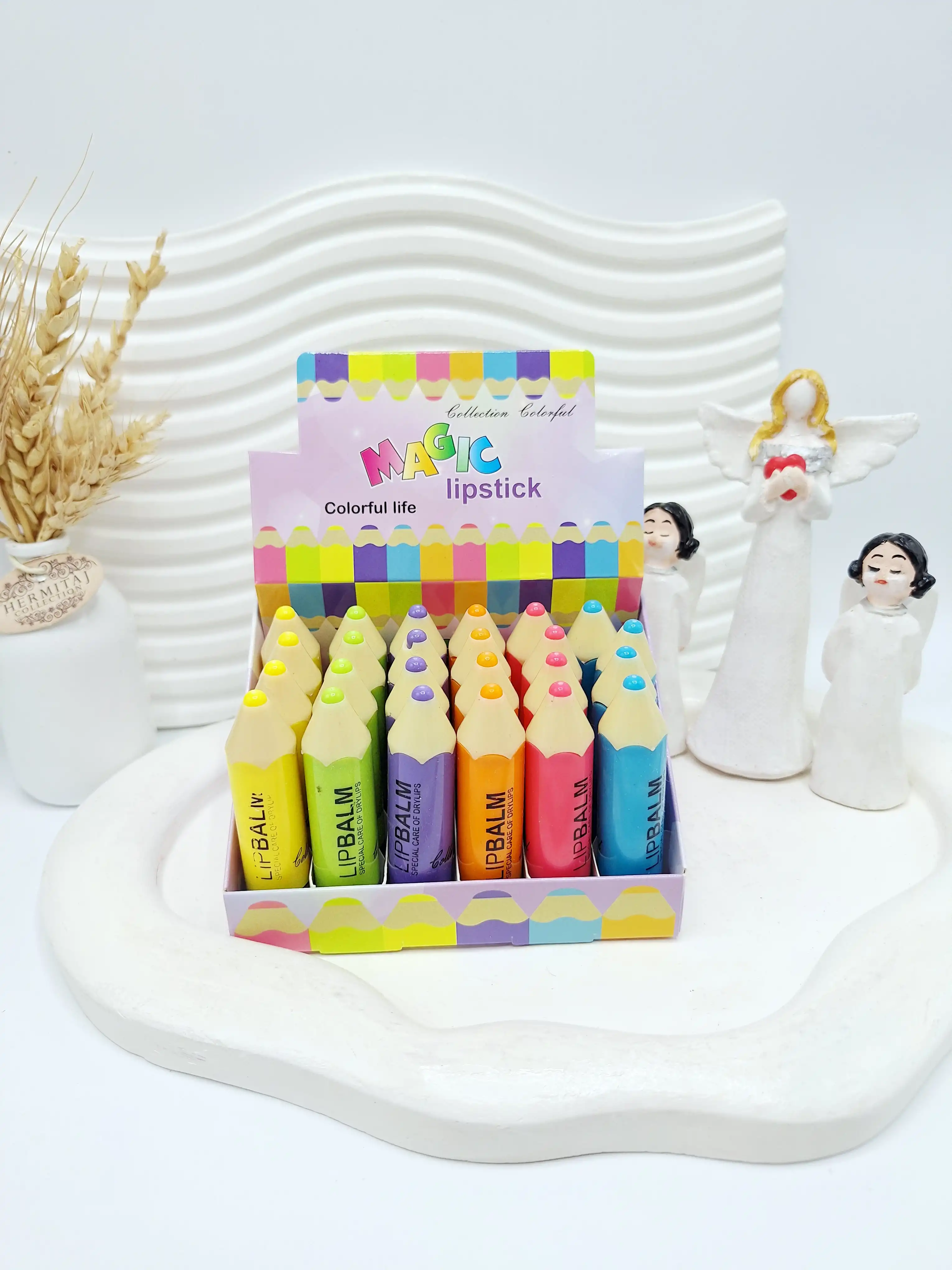 بالم لب پوکه مداد رنگی کد 0025