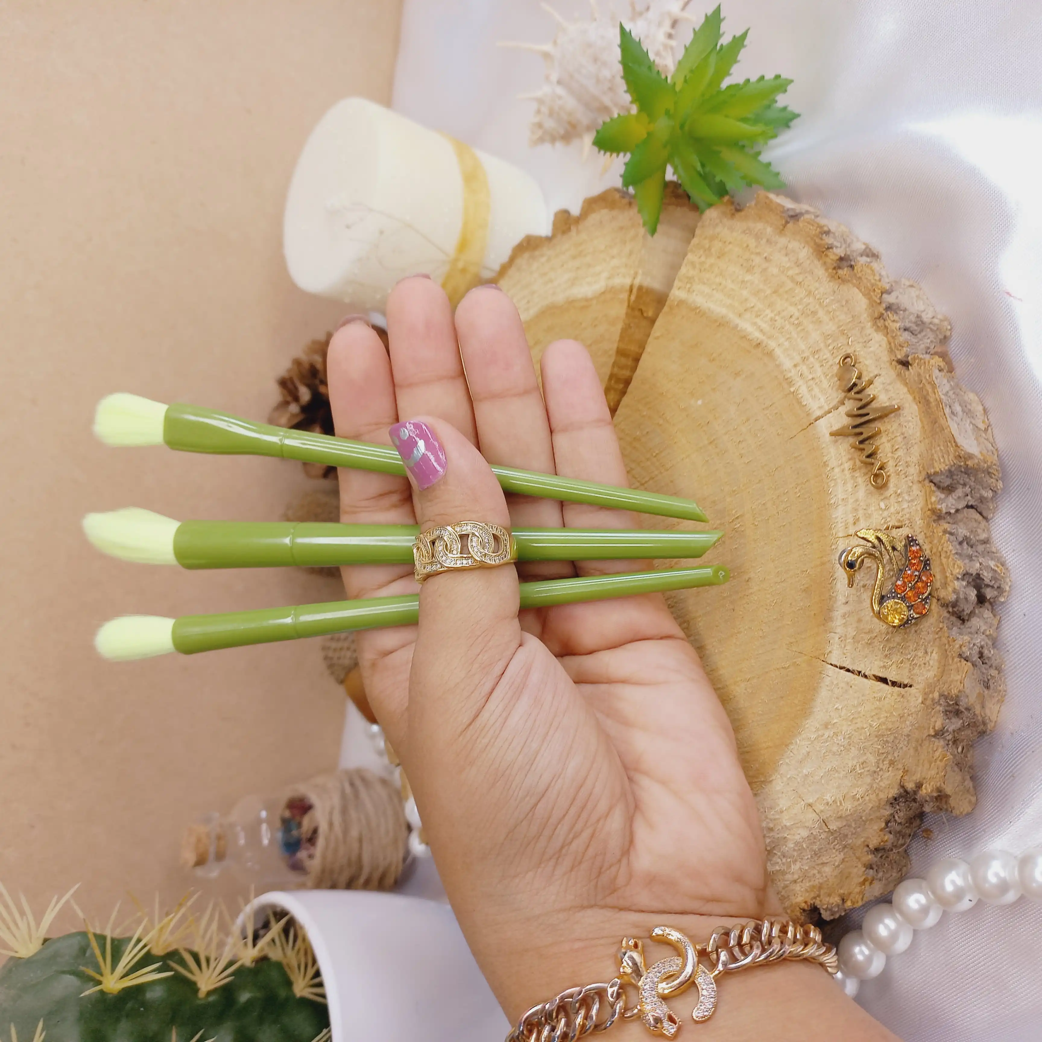 براش کیفی پاستیلی رنگی ده تیکه