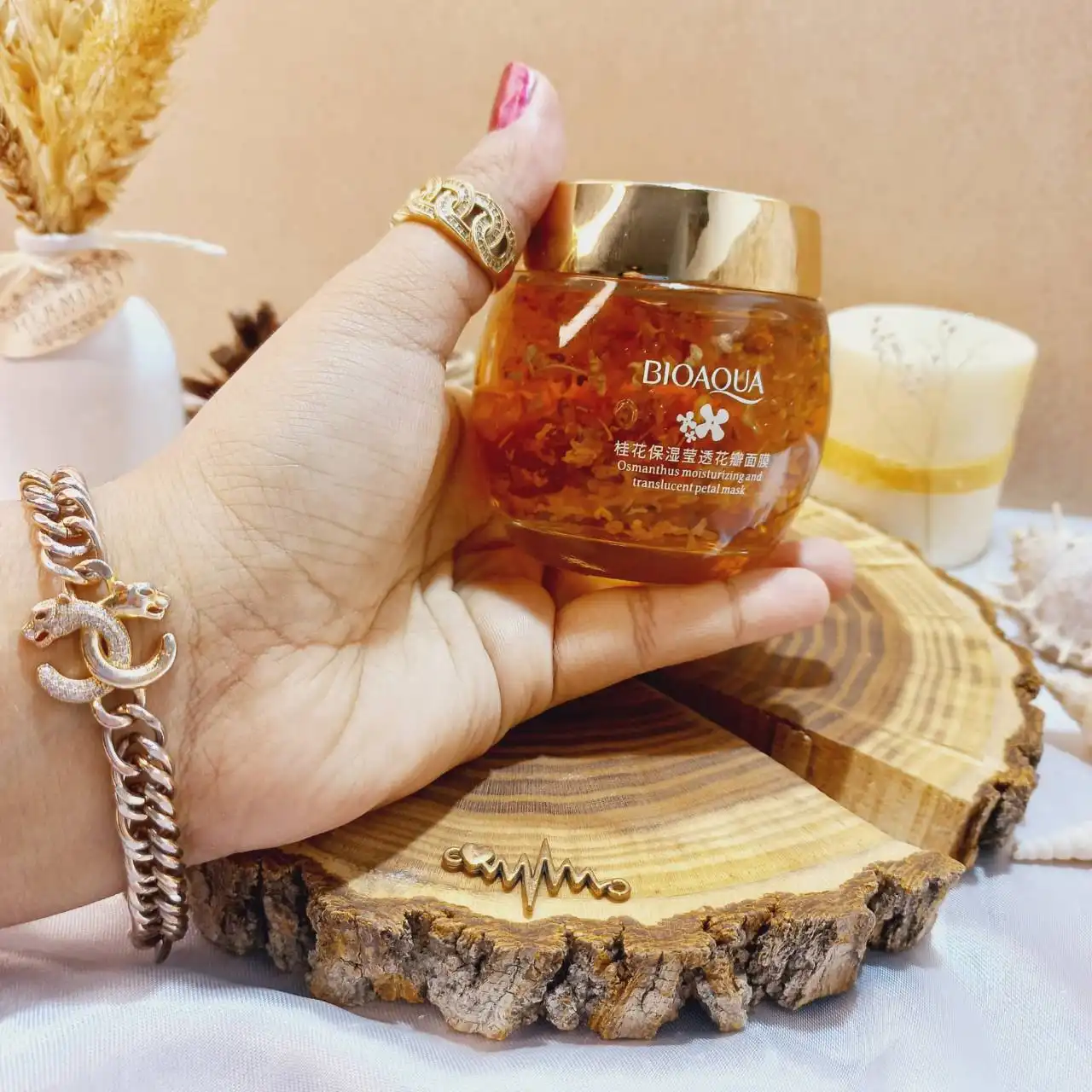 ماسک شب ضد چروک اسمانتوس بیوآکوا BIOAQUA کد BQY7663