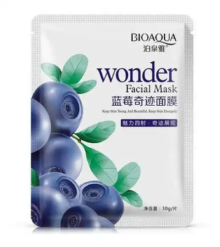 ماسک ورقه ای بلوبری 30 گرمی بیوآکوا BIOAQUA |