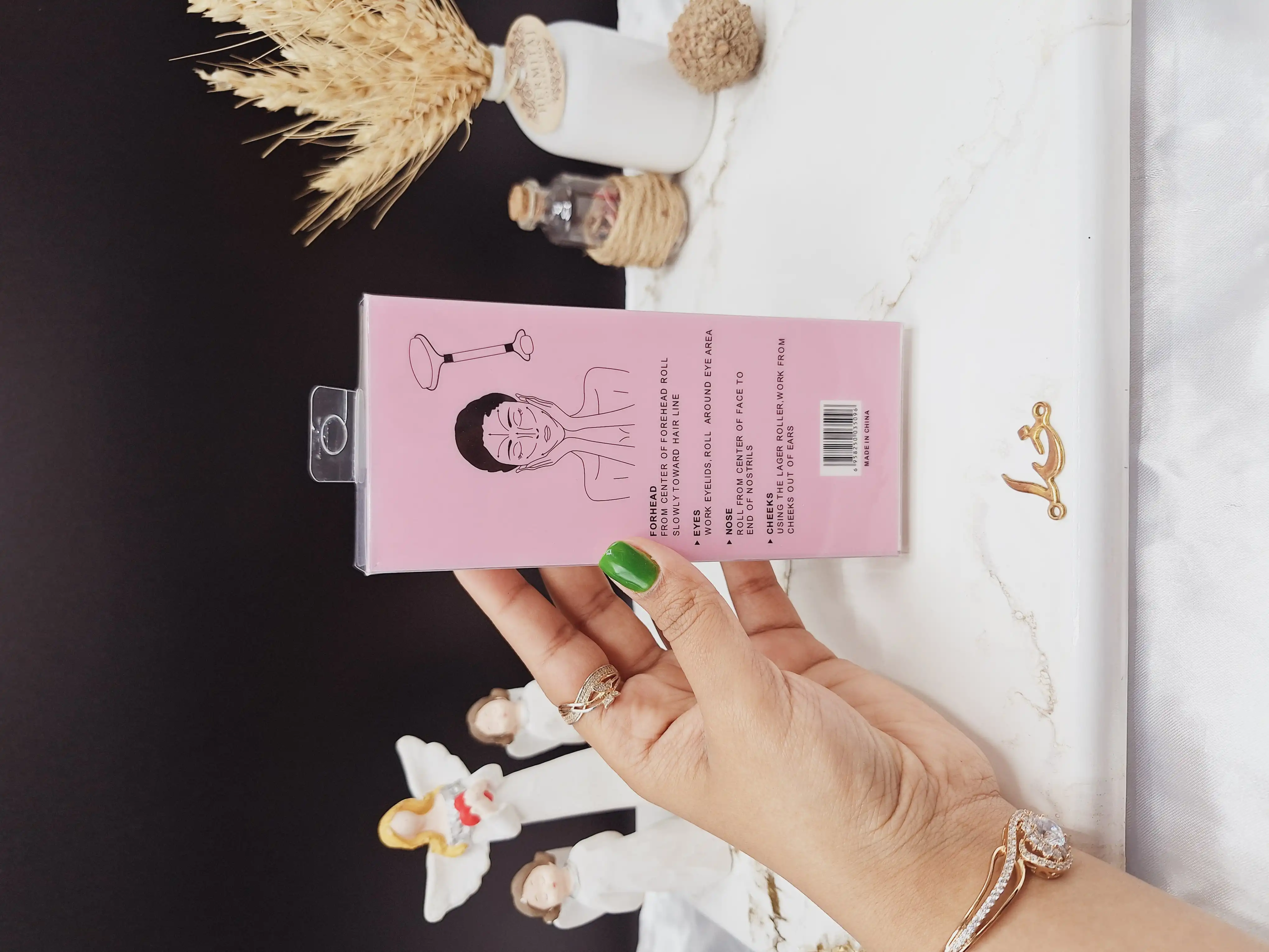 خرید عمده ماساژور صورت جیدرولر jade Roller