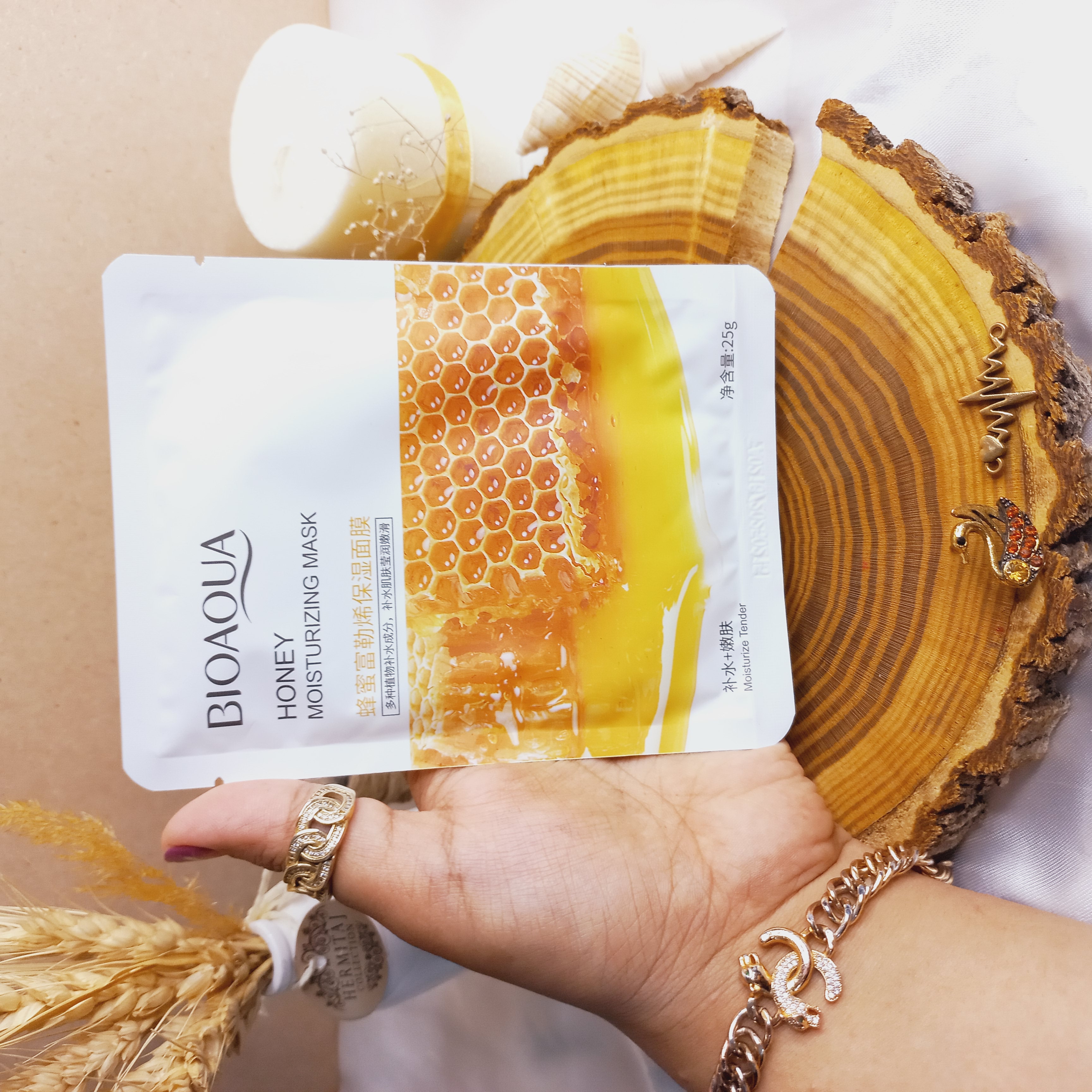 ماسک ورقه ای آبرسان عسل بیوآکوا BIOAQUA کد 74978 | پخش عمده