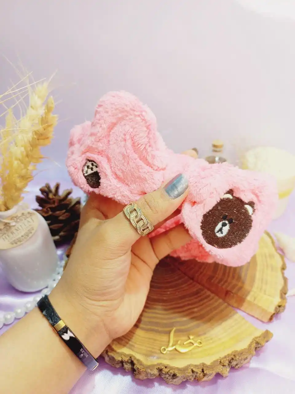 هدبند حوله ای دخترانه طرح میشا MISSA | پخش عمده