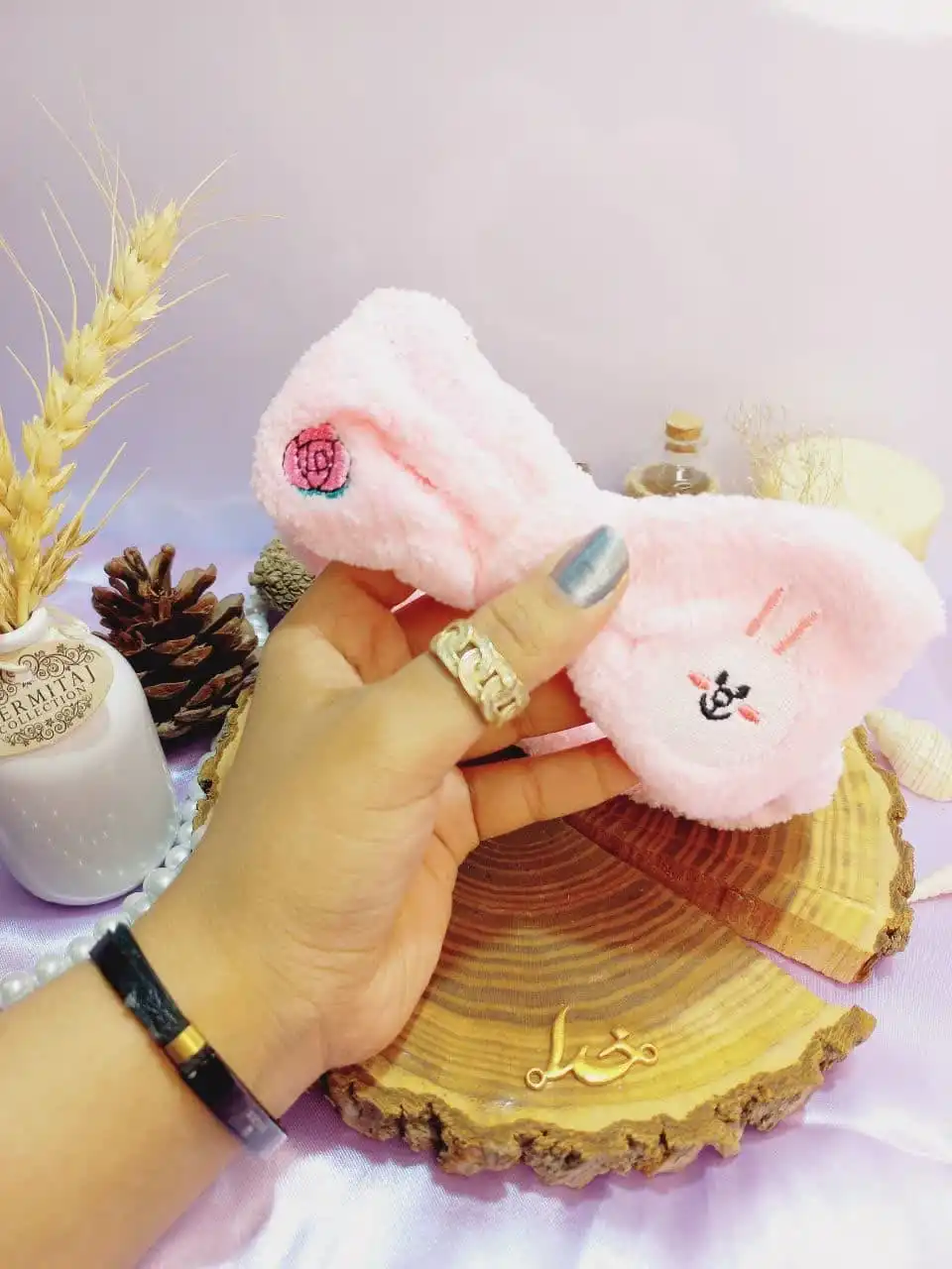 هدبند حوله ای دخترانه طرح میشا MISSA | پخش عمده