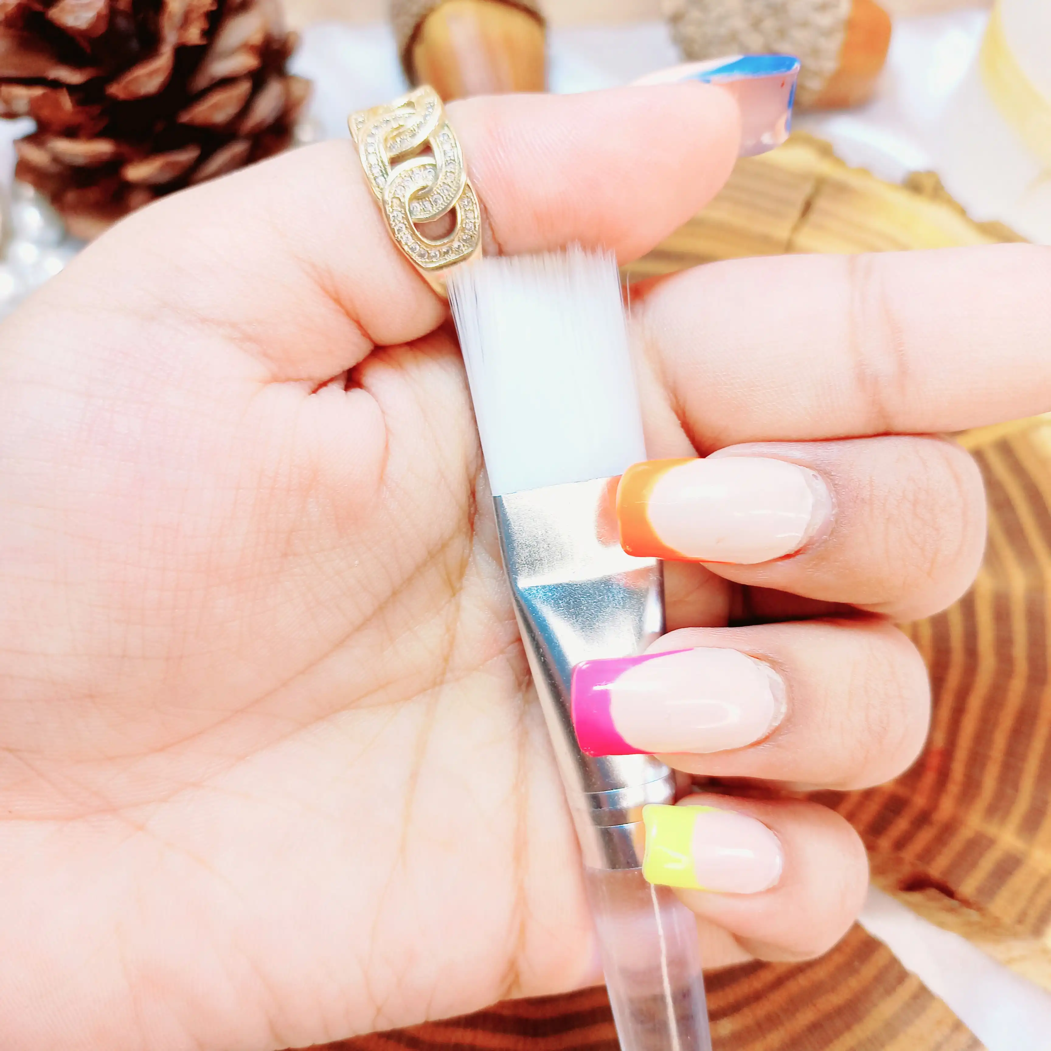 براش ماسک مویی دسته شفاف | پخش عمده