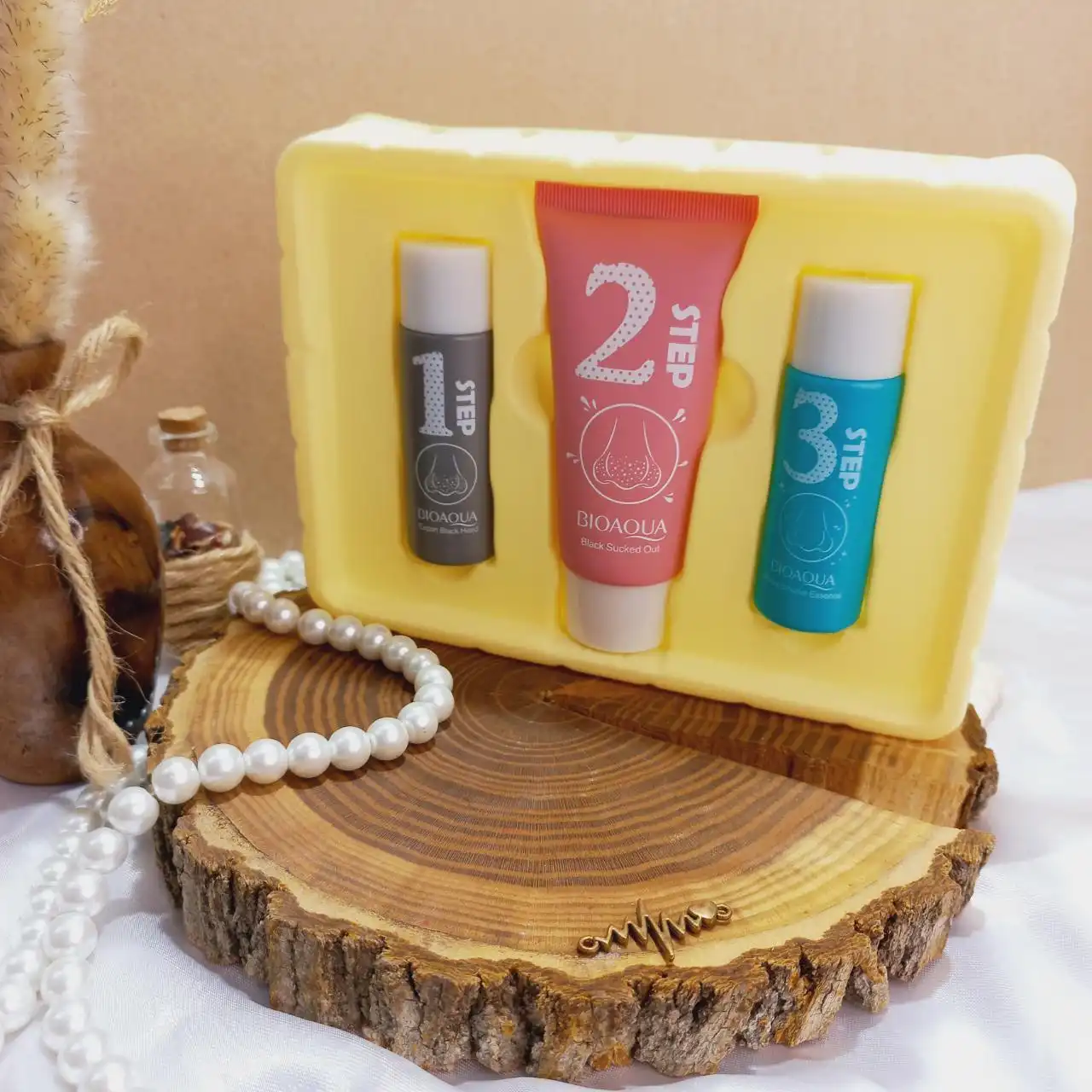 محلول سه مرحله ای  رفع جوش سرسیاه بینی بیوآکوا BIOAQUA | پخش عمده