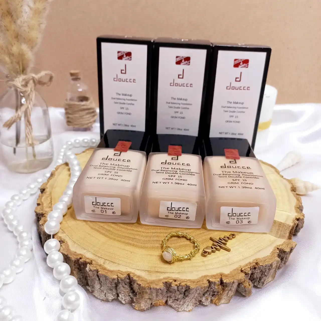 کرم پودر دوسه شیشه تخت Doucce