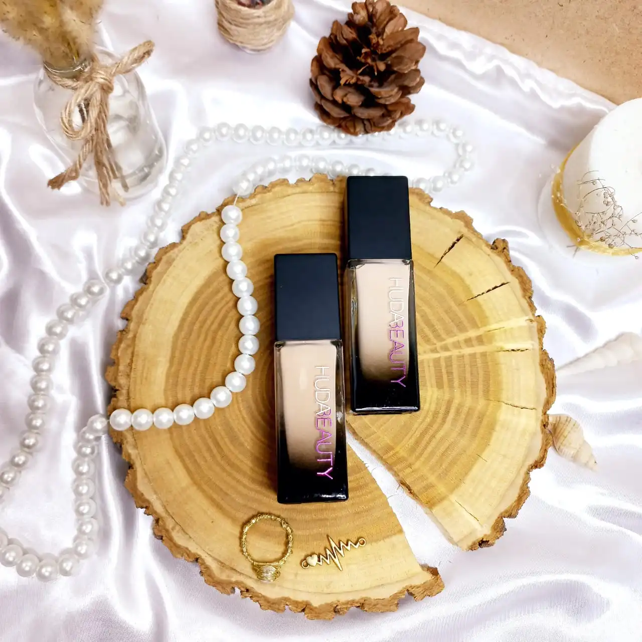 کرم پودر حاوی آرگان هدی بیوتی HUDA BEAUTY