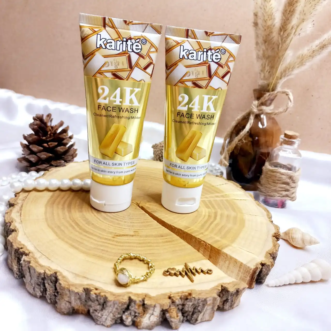 فوم شوینده صورت طلا کاریته Karite