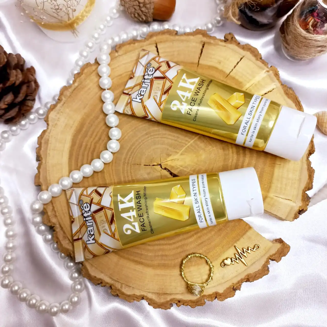 فوم شوینده صورت طلا کاریته Karite