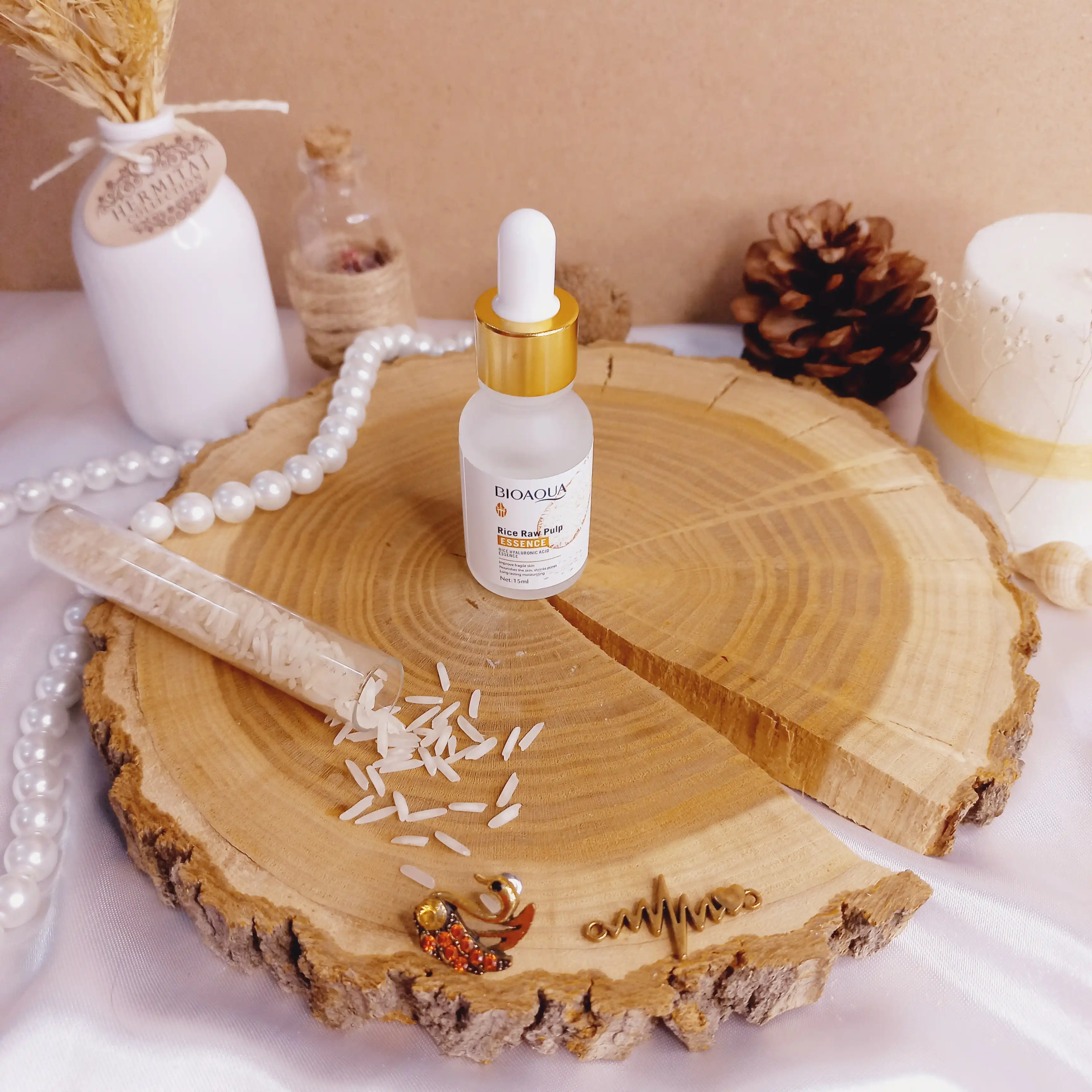 سرم بازسازی پوست برنج کد 80535 بیوآکوا BIOAQUA کد BQY80535