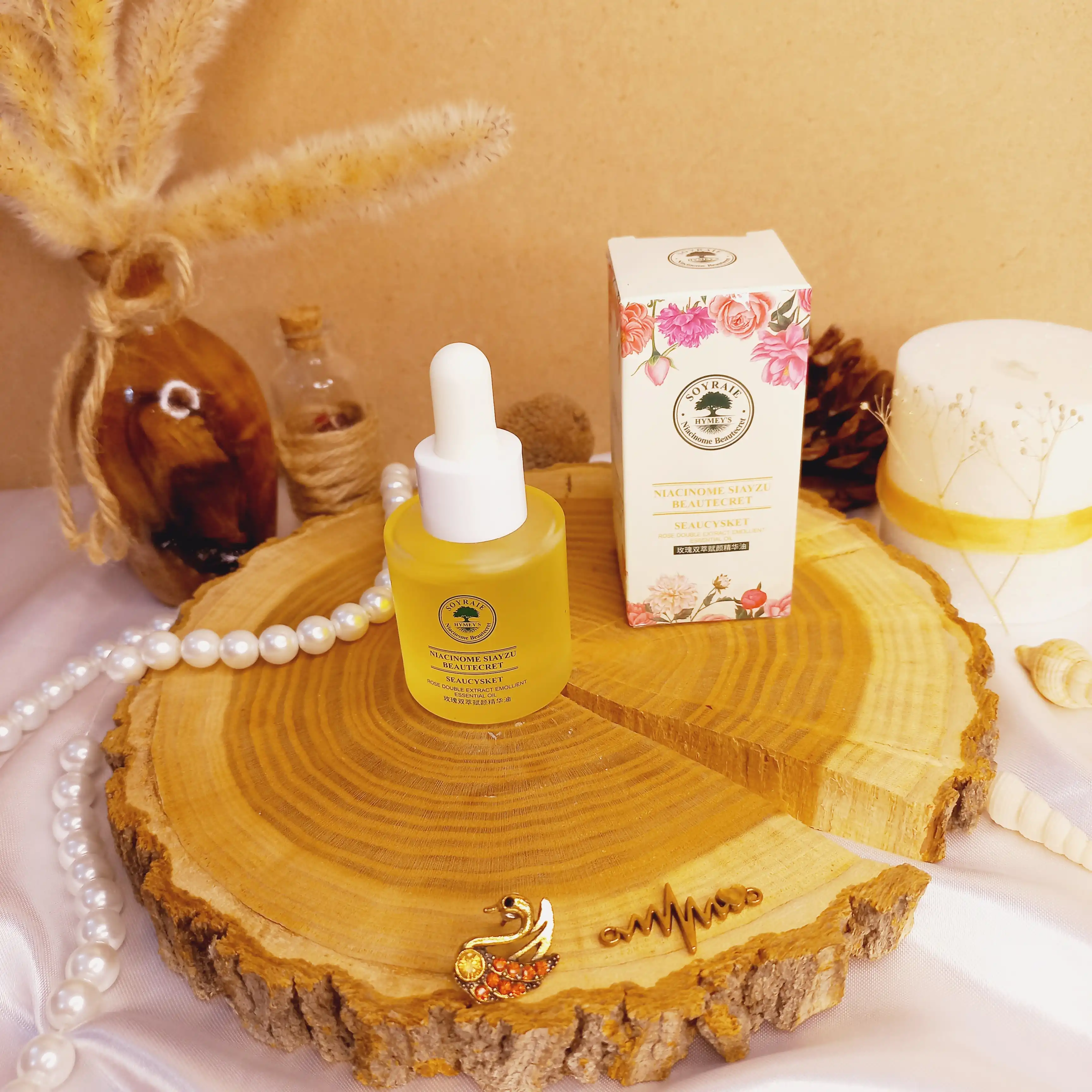 سرم مراقبتی صورت دوگانه گل رز SOYRAIE