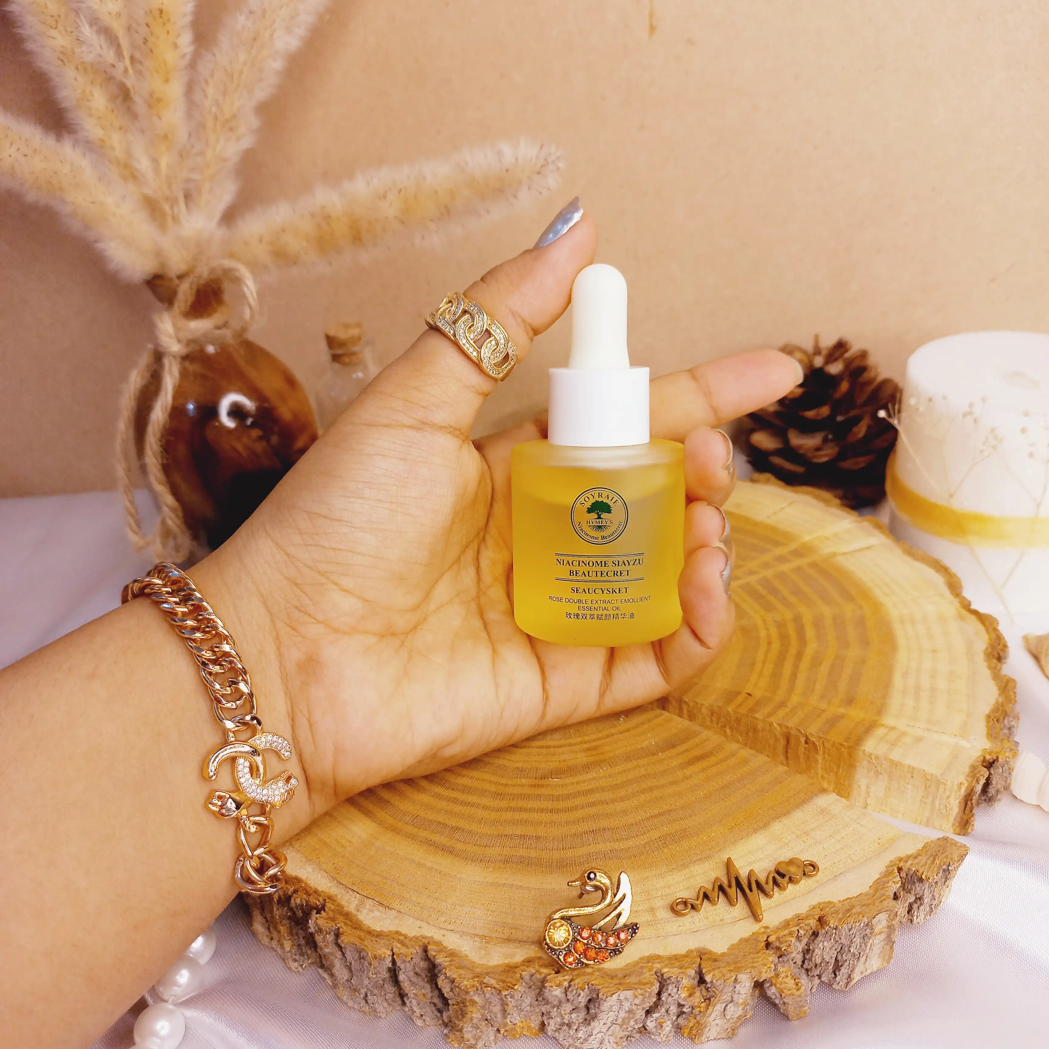 سرم مراقبتی صورت دوگانه گل رز SOYRAIE