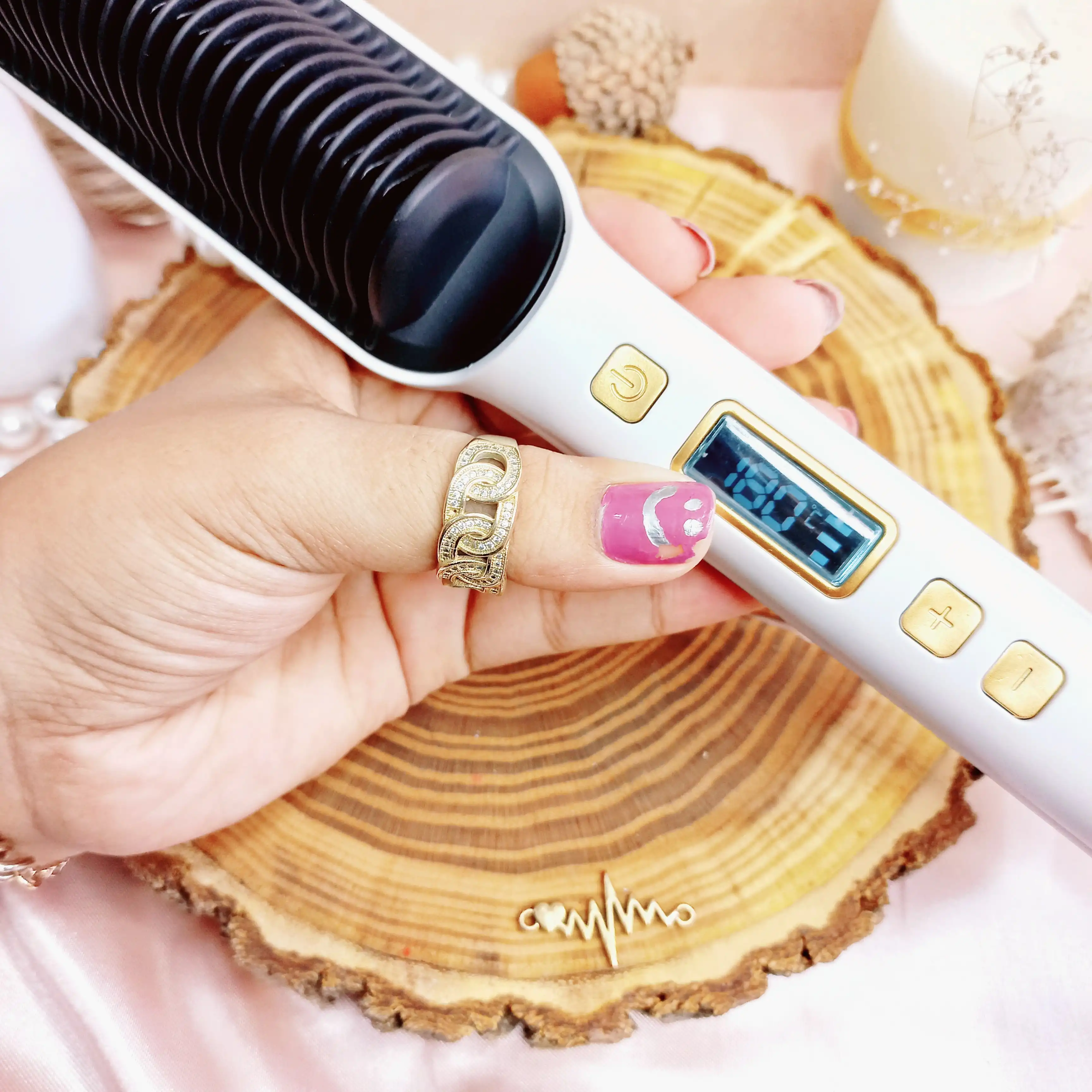 اتومو شانه ای صاف کننده قوی مو کد SYC 580