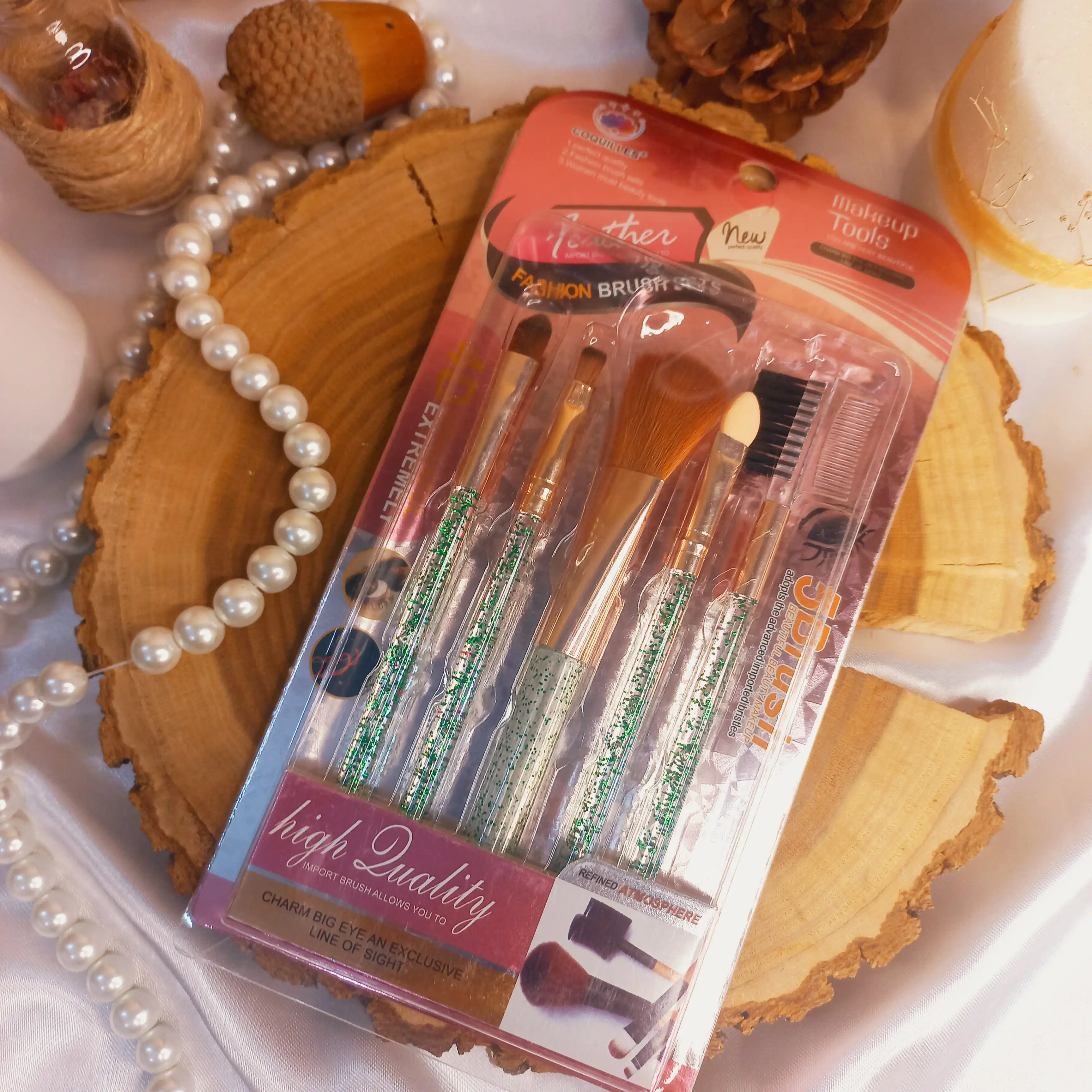 ست براش 5 عددی اکلیدی شفاف