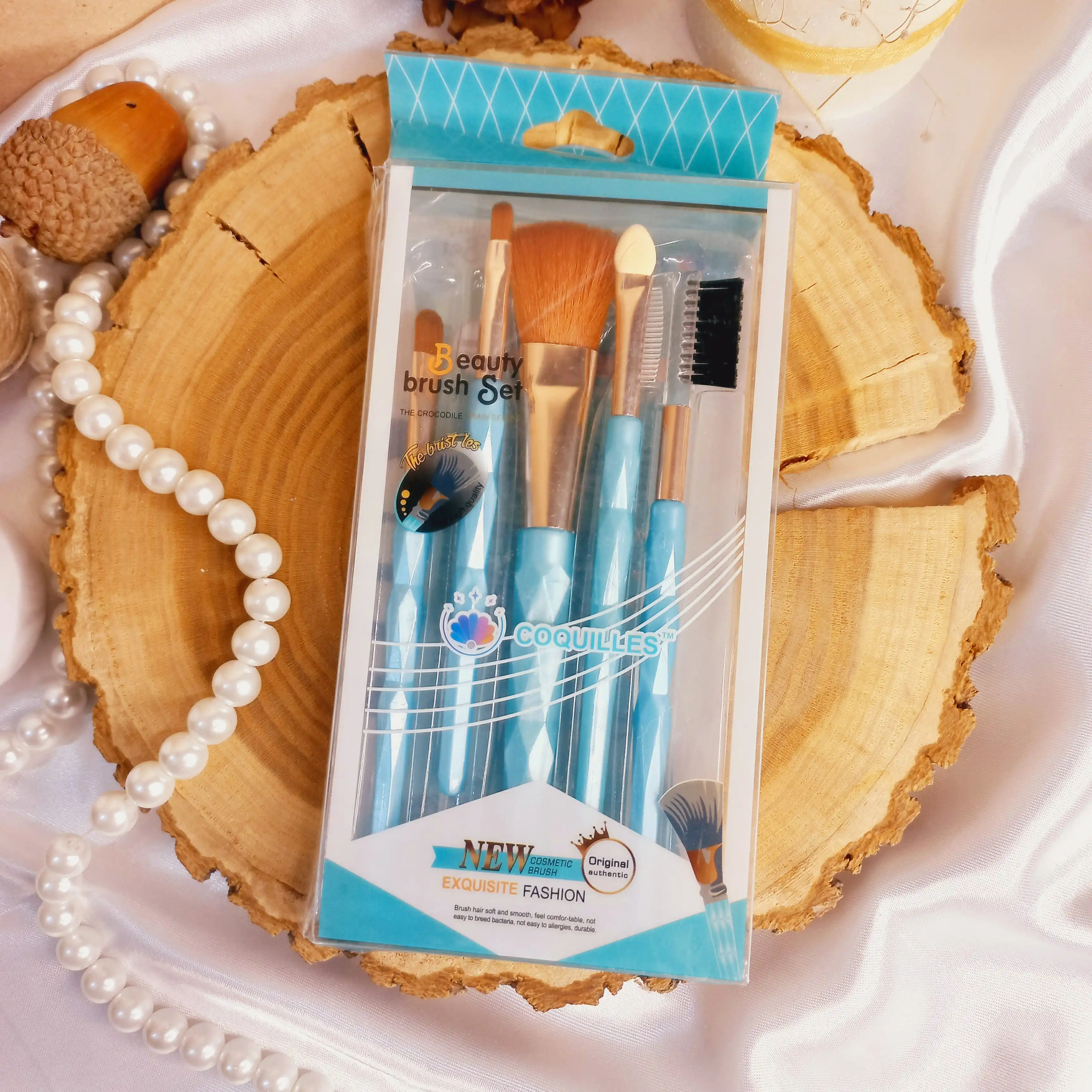 ست براش آرایشی 5 تکه الماسی TORCAI