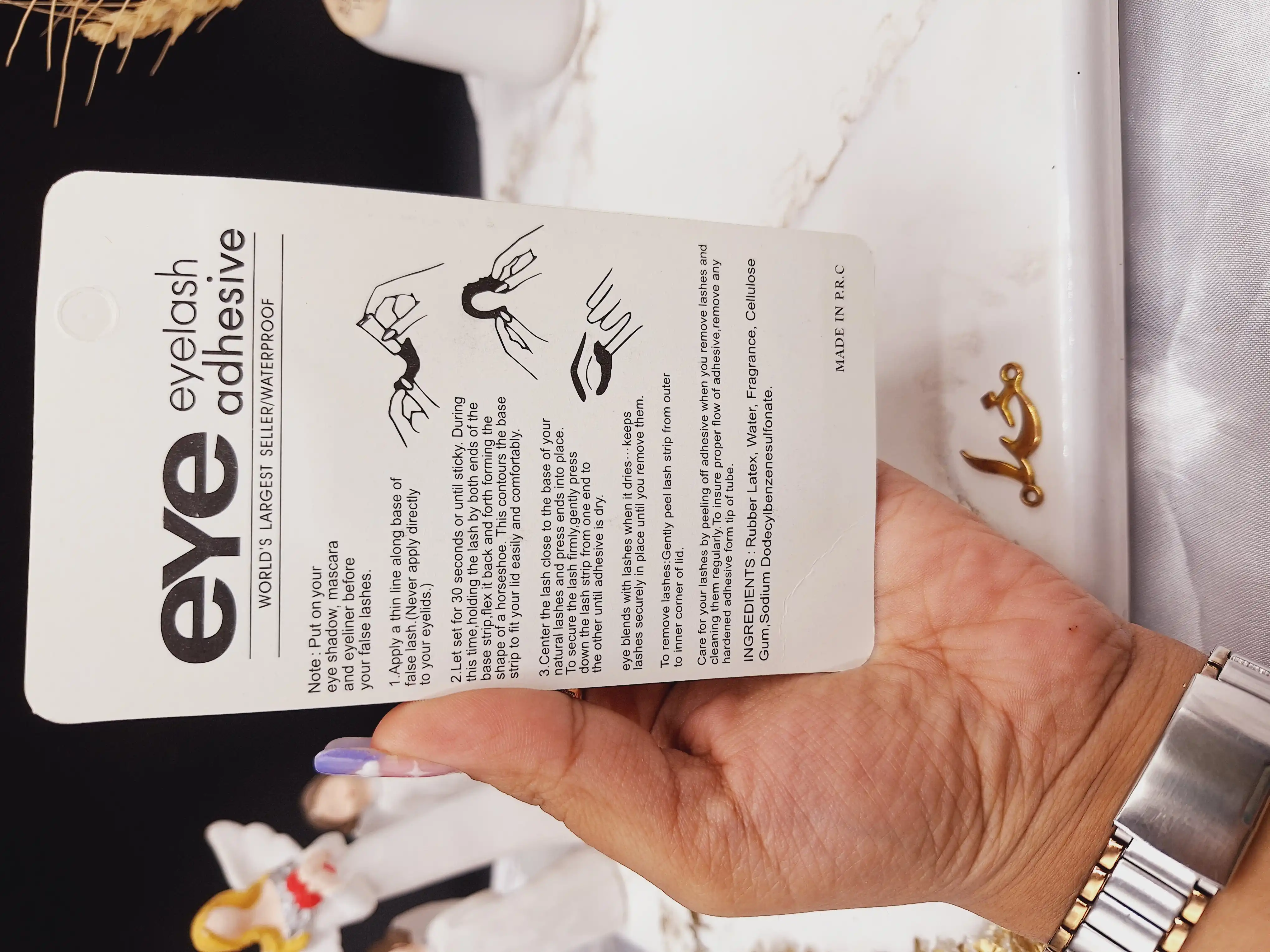 چسب مژه ضد آب بی رنگ EYE