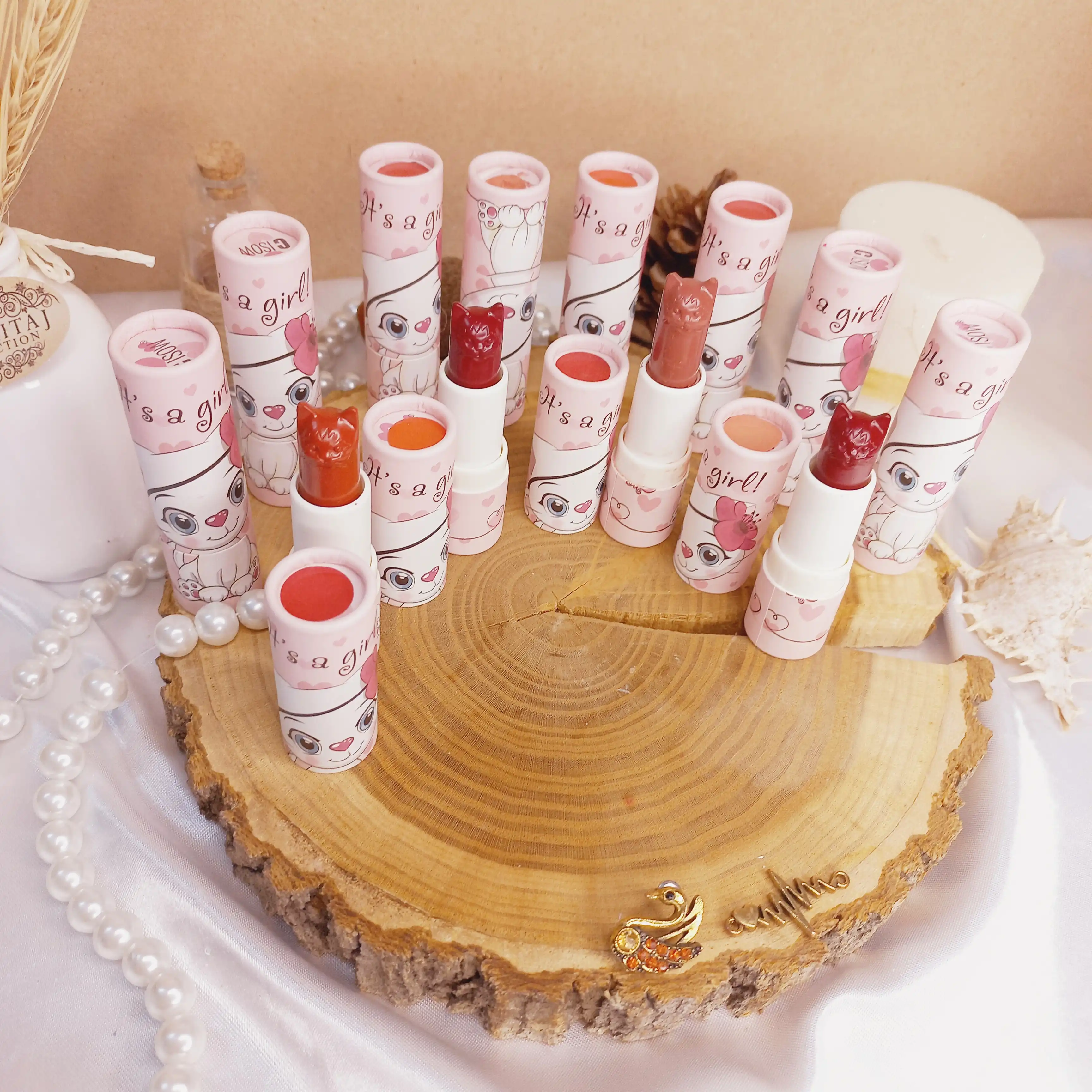 رژ لب جامد گربه صورتی COMFOR BEAUTY