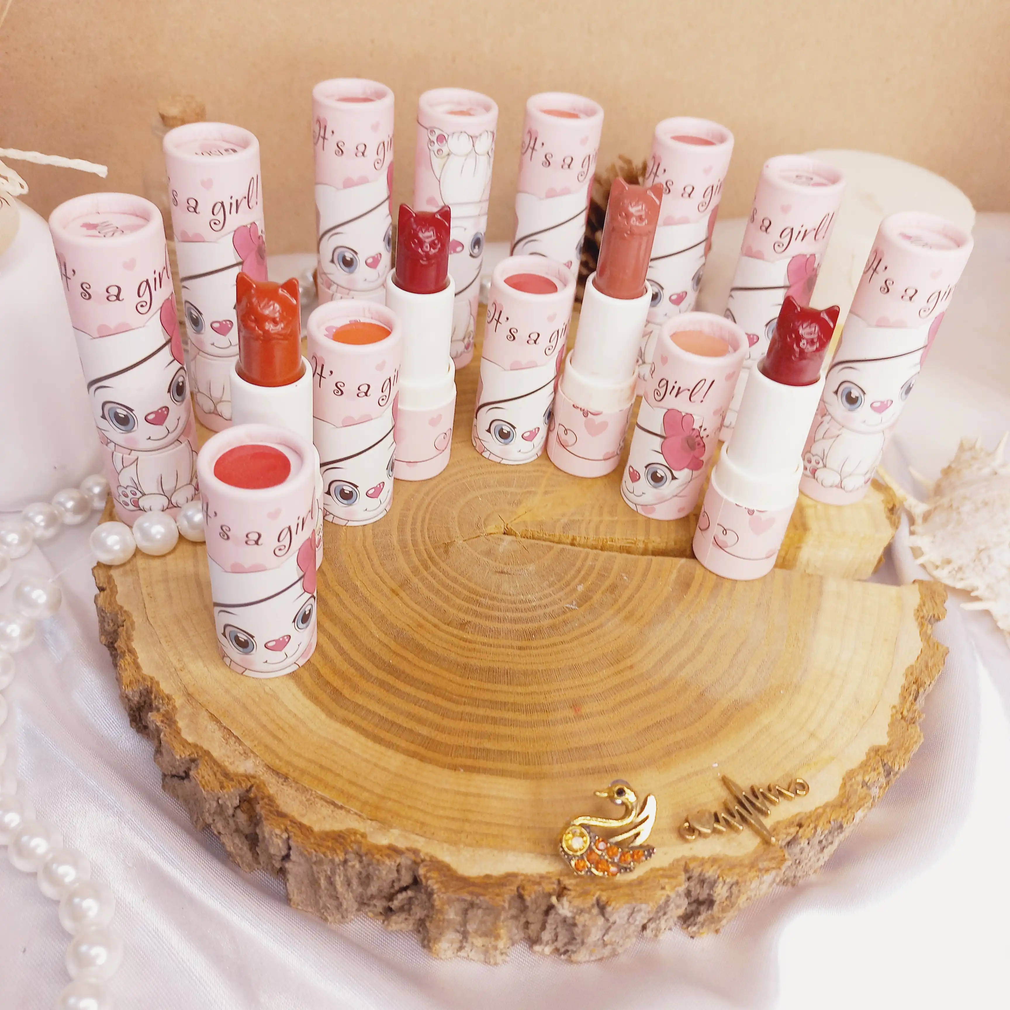 رژ لب جامد گربه صورتی COMFOR BEAUTY