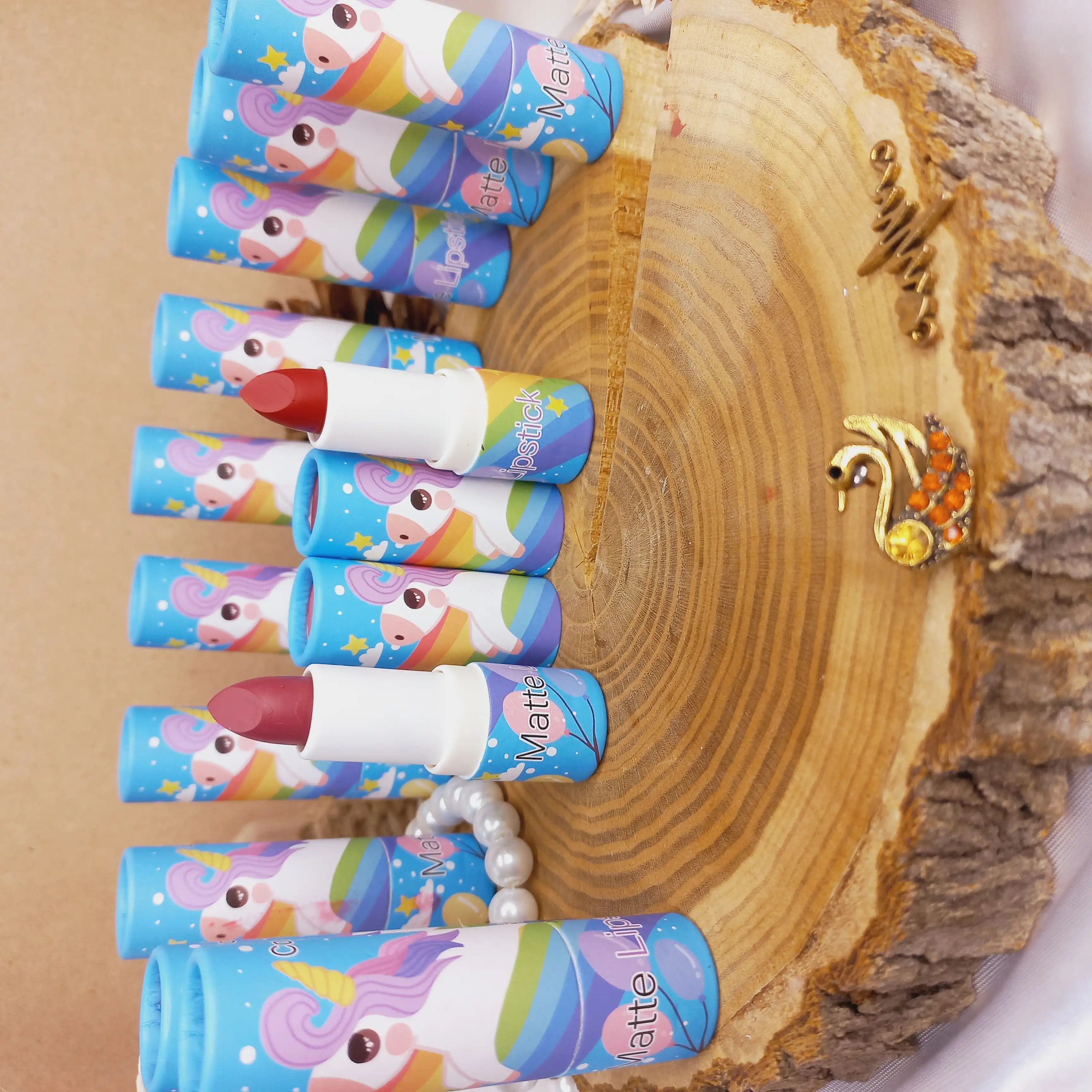 رژ لب جامد طرح یونیکورن COMFOR BEAUTY