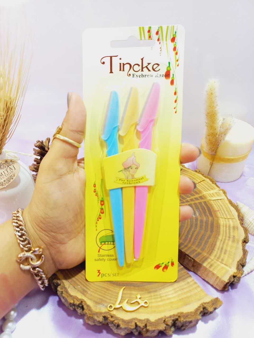 پک تیغ ابرو 3 عددی تینکه Tincke