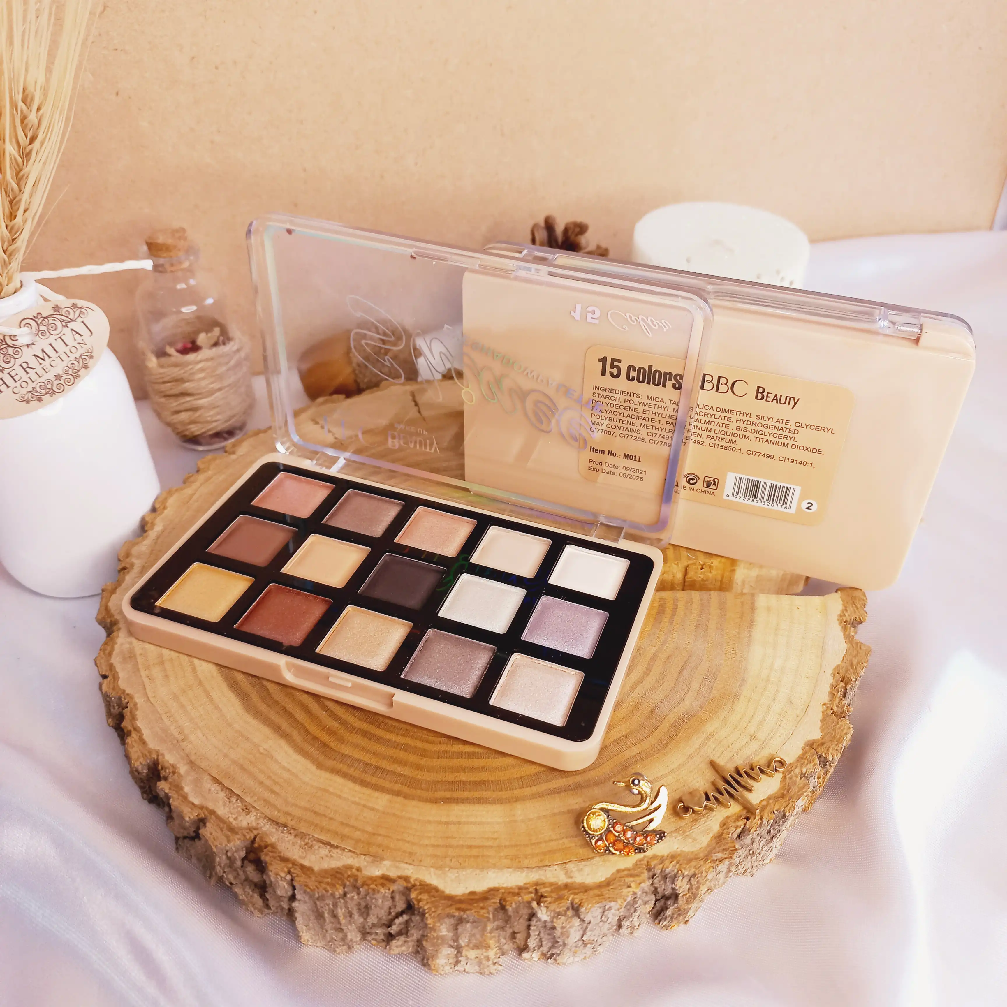 پالت سایه 15 رنگ BBC BEAUTY مدل shinee