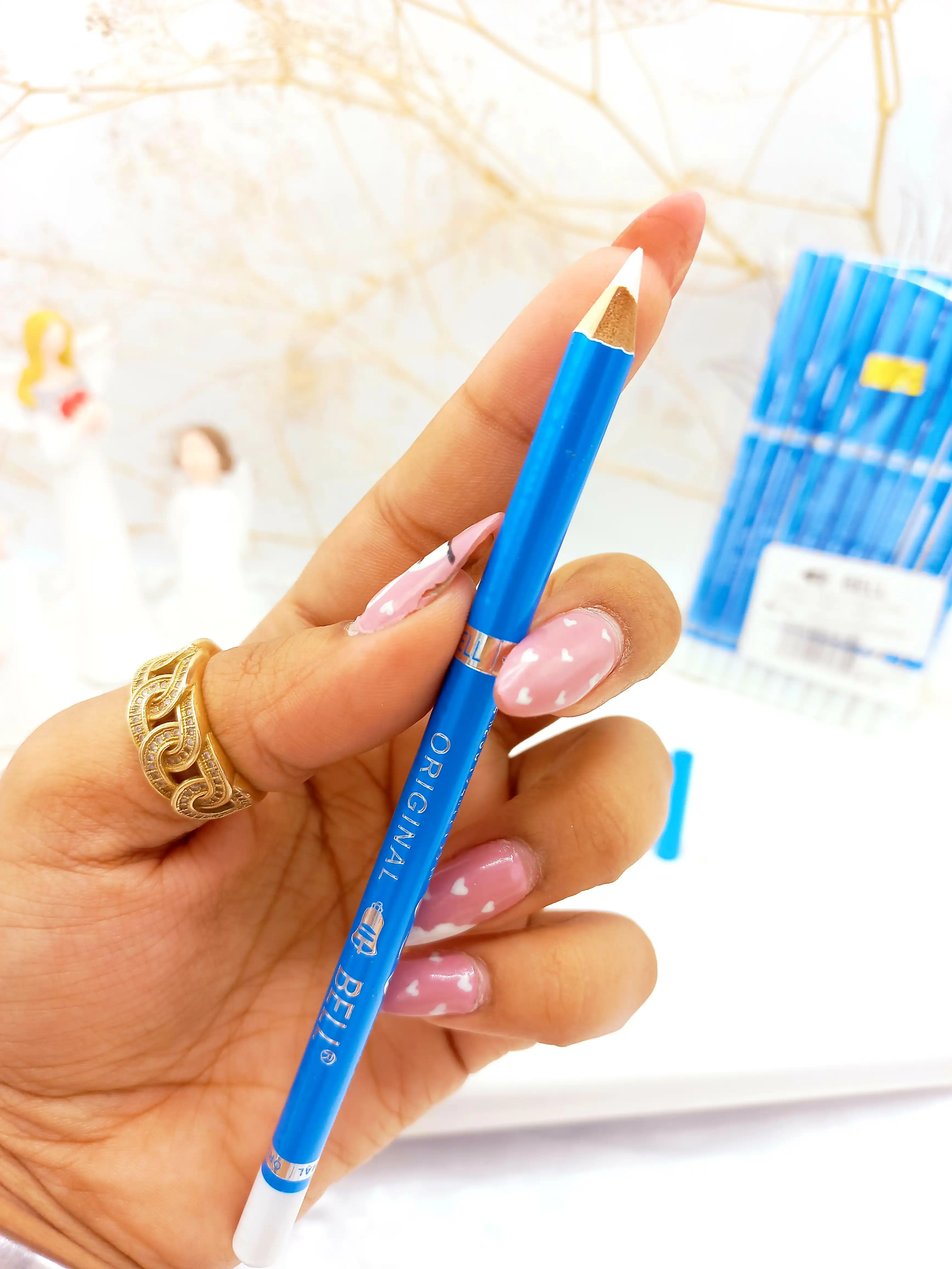 مداد چشم سفید شمعی بل BELL اورجینال اماراتی | پخش عمده