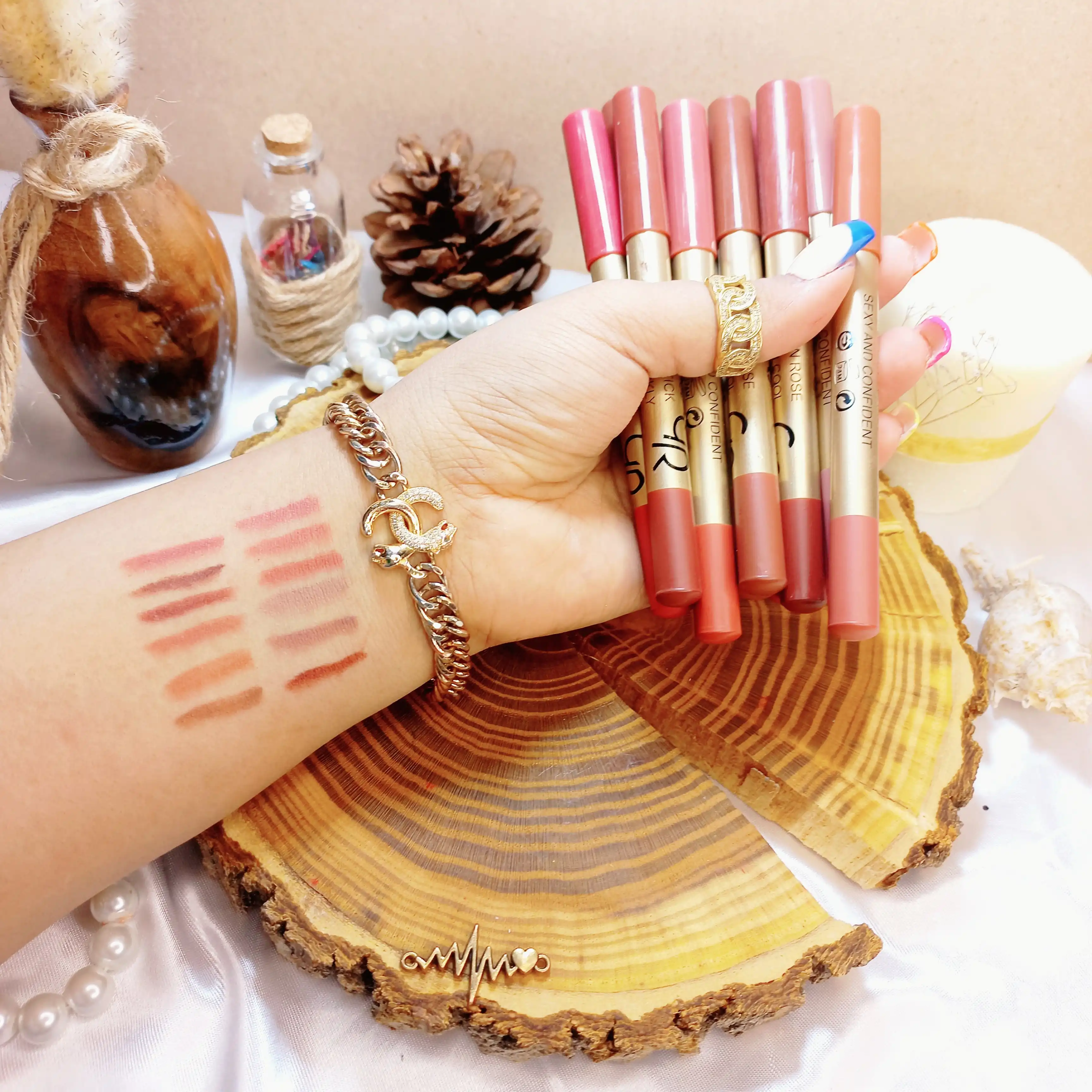 رژلب مدادی گلدن رز Golden Rose (بسته 12 عددی)