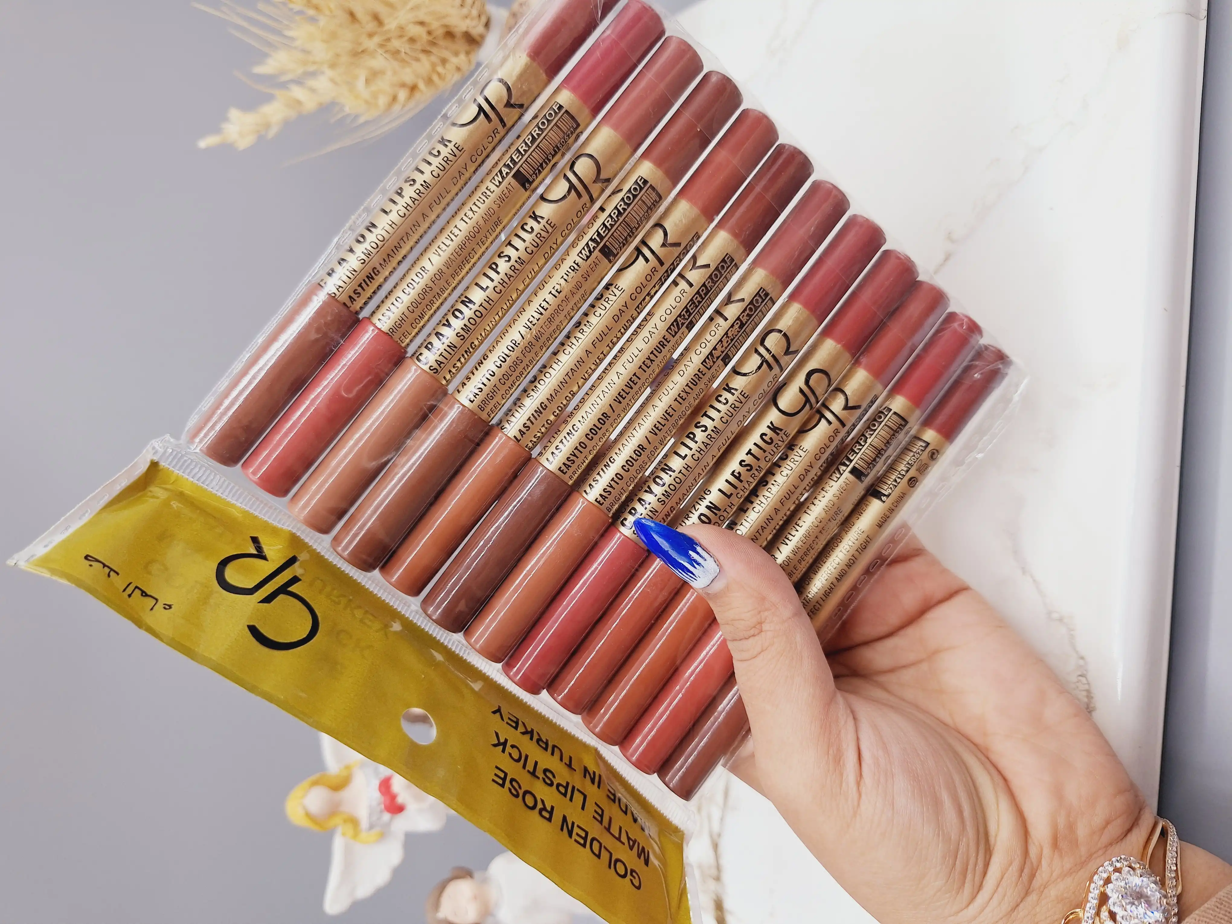 رژلب مدادی گلدن رز Golden Rose (بسته 12 عددی)