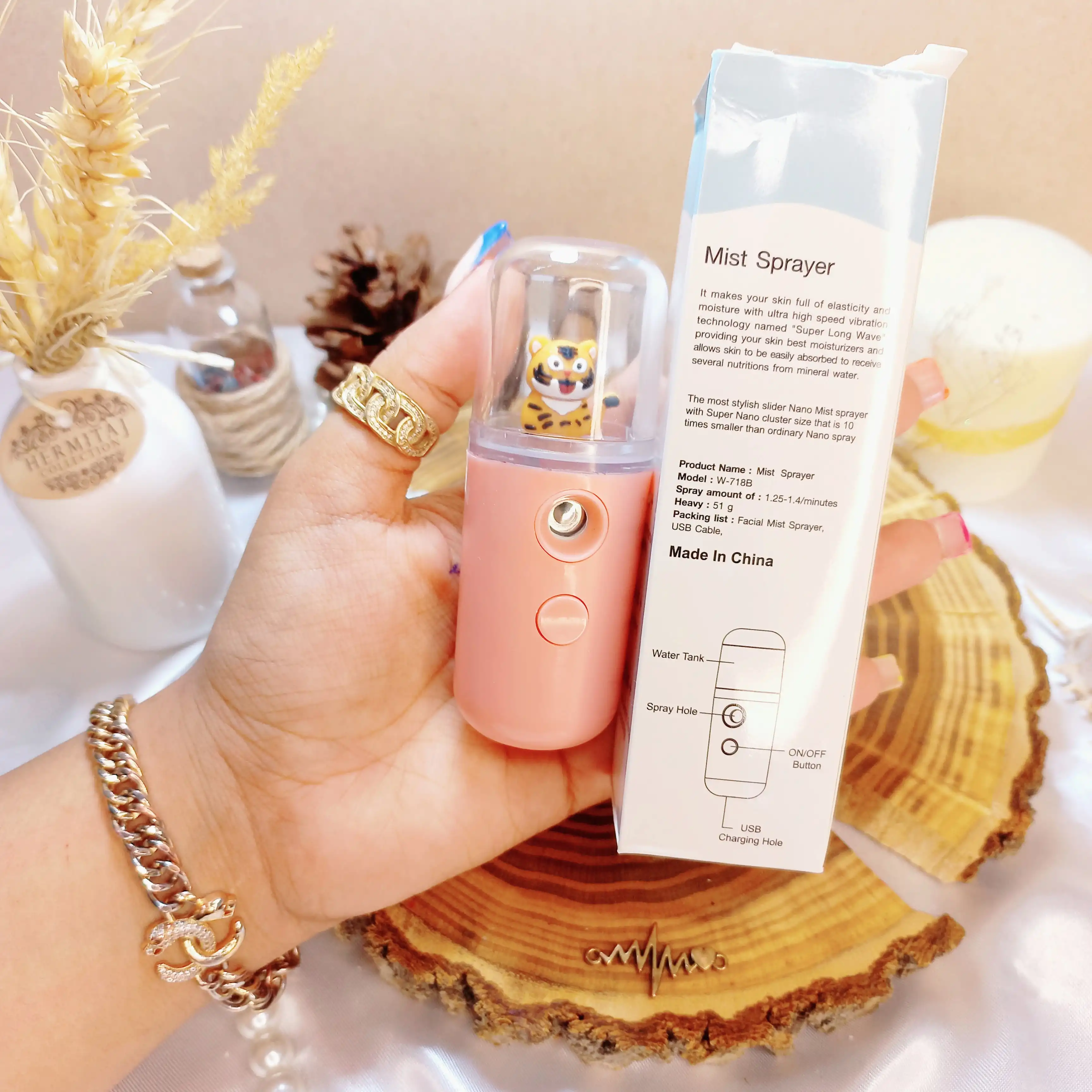 دستگاه بخور سرد شارژی طرح ببر کیفیت عالی