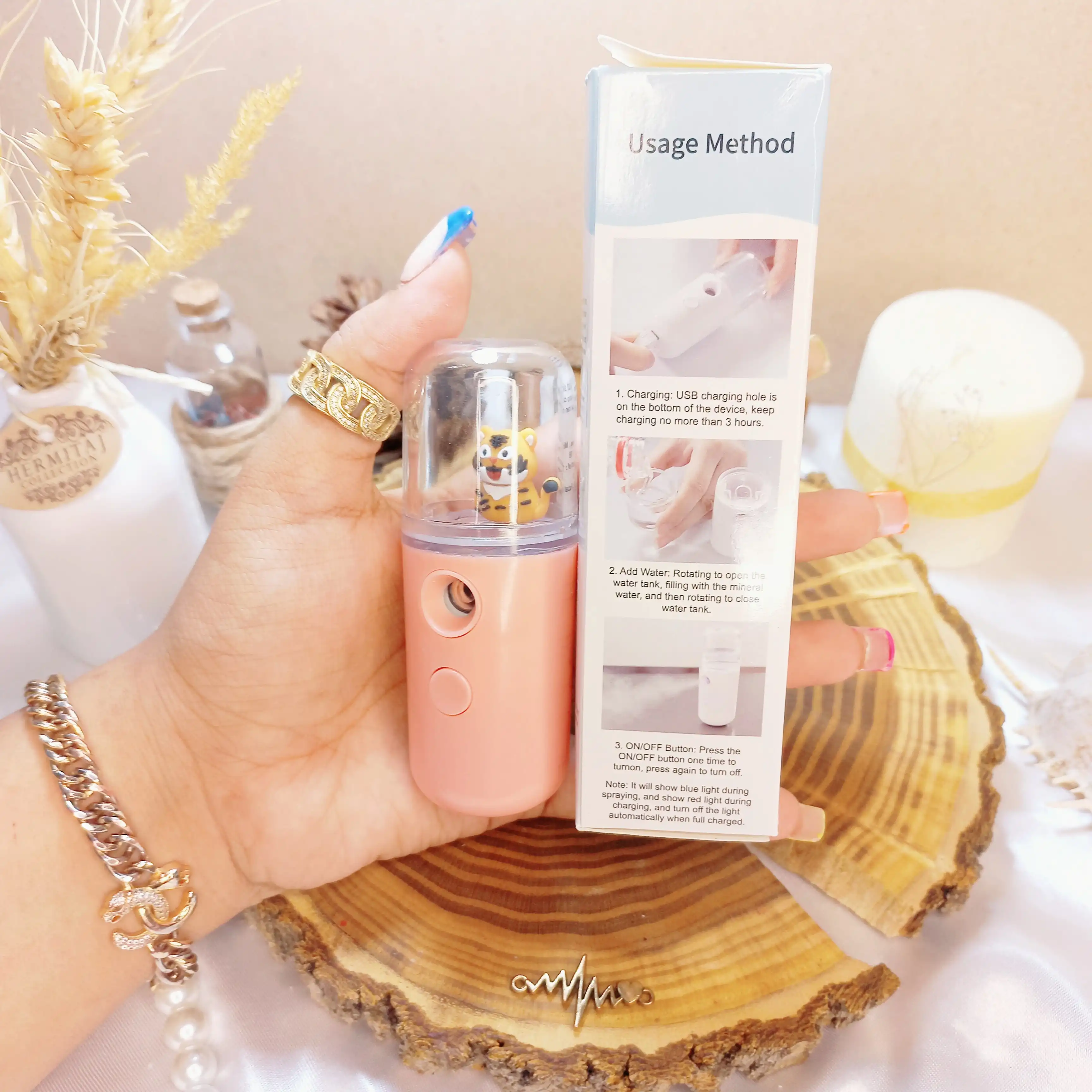 دستگاه بخور سرد شارژی طرح ببر کیفیت عالی