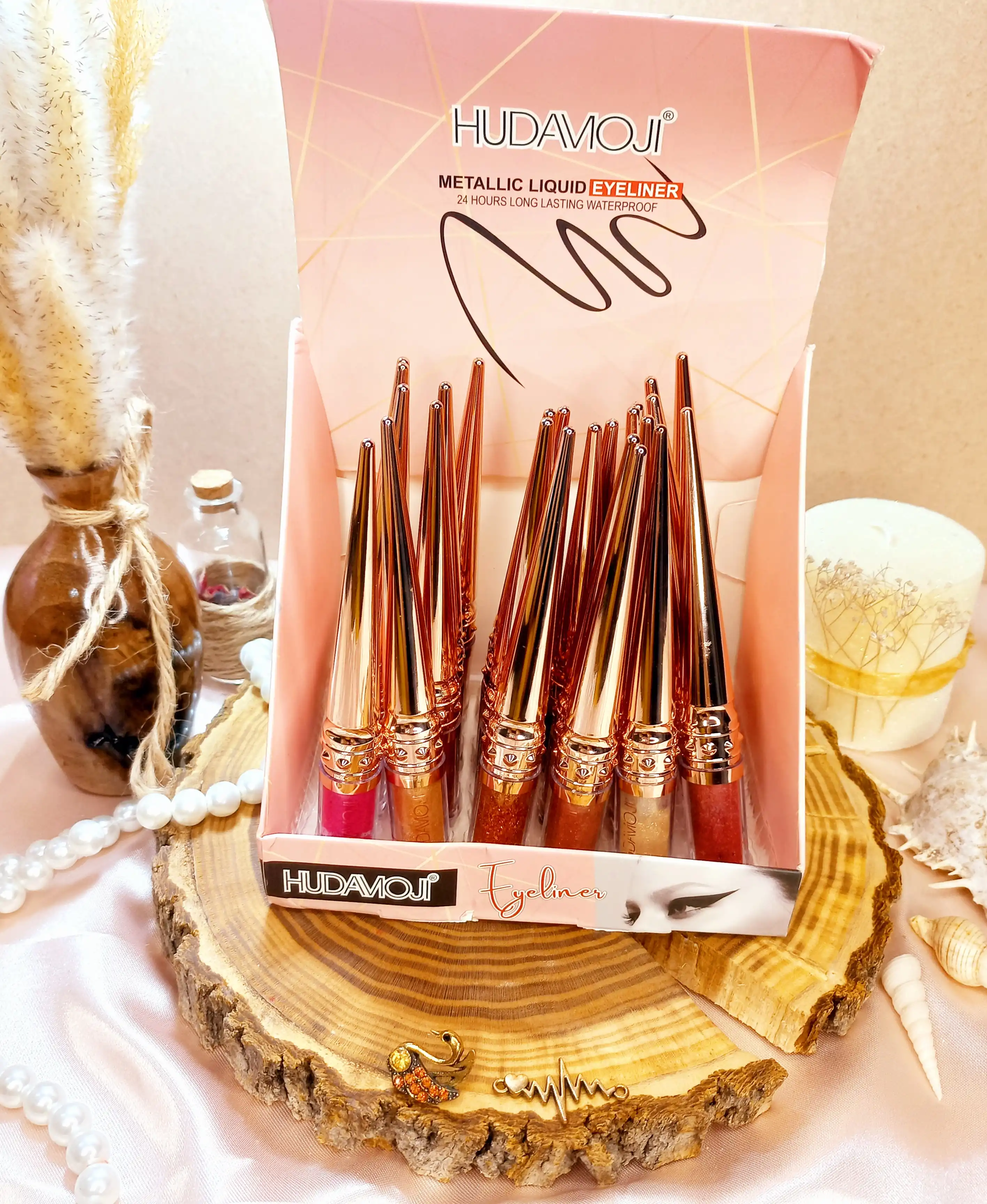 خط چشم شاین رنگی هدی موجی HUDA MOJI