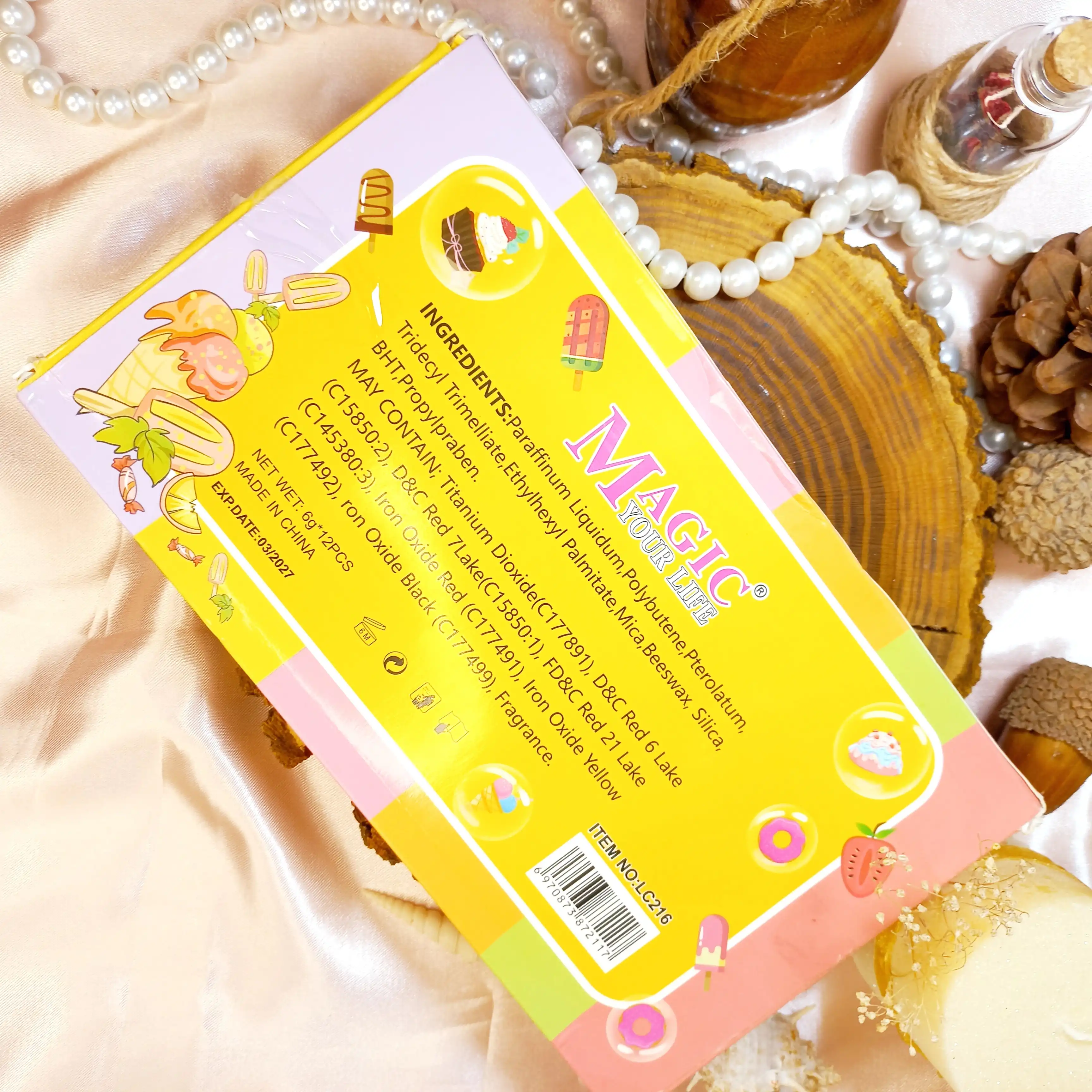 بالم لب طرح بستنی چوبی MAGIC