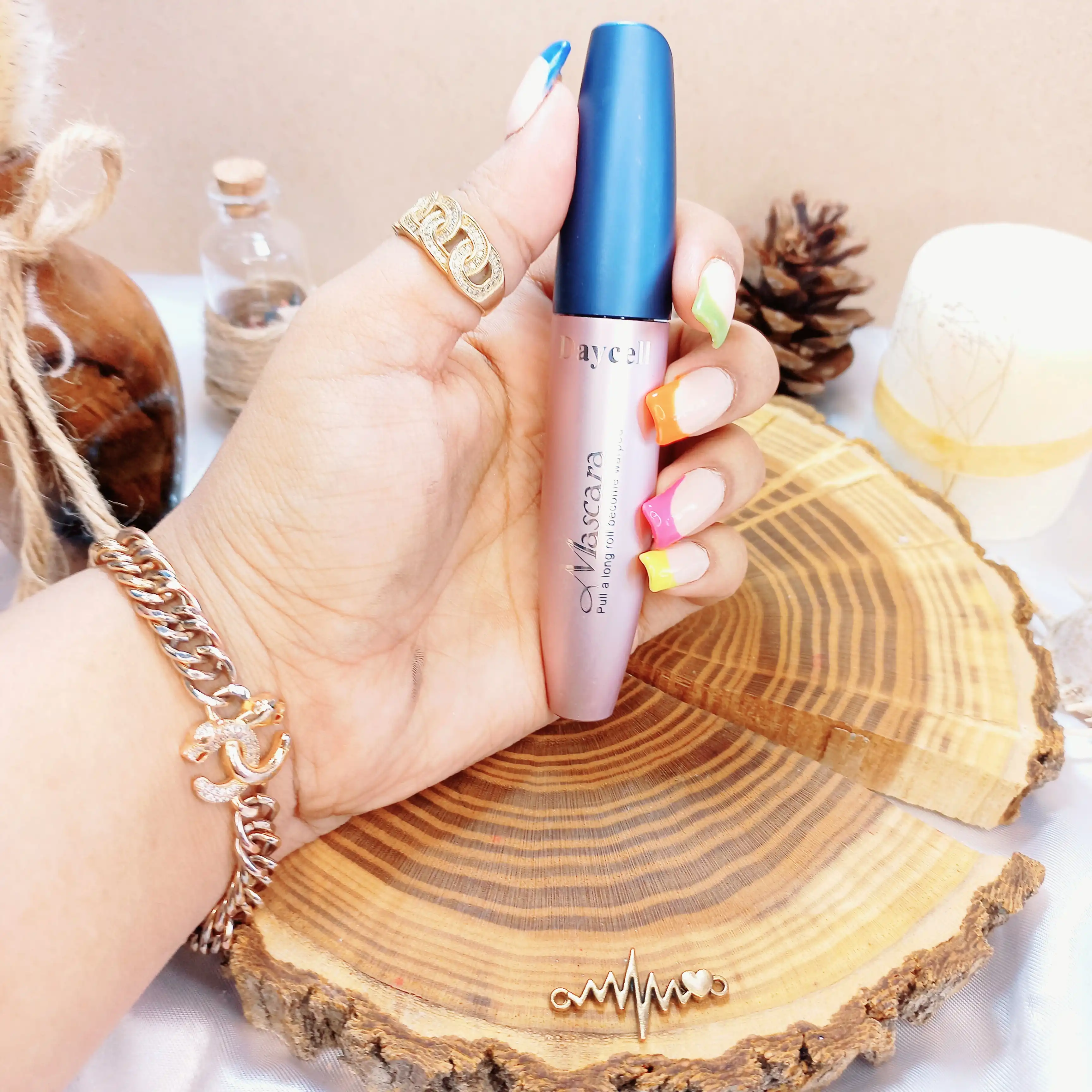 ریمل پوکه فلزی درب آبی بسته 3 تایی طرح اصلی دایسل Daisel