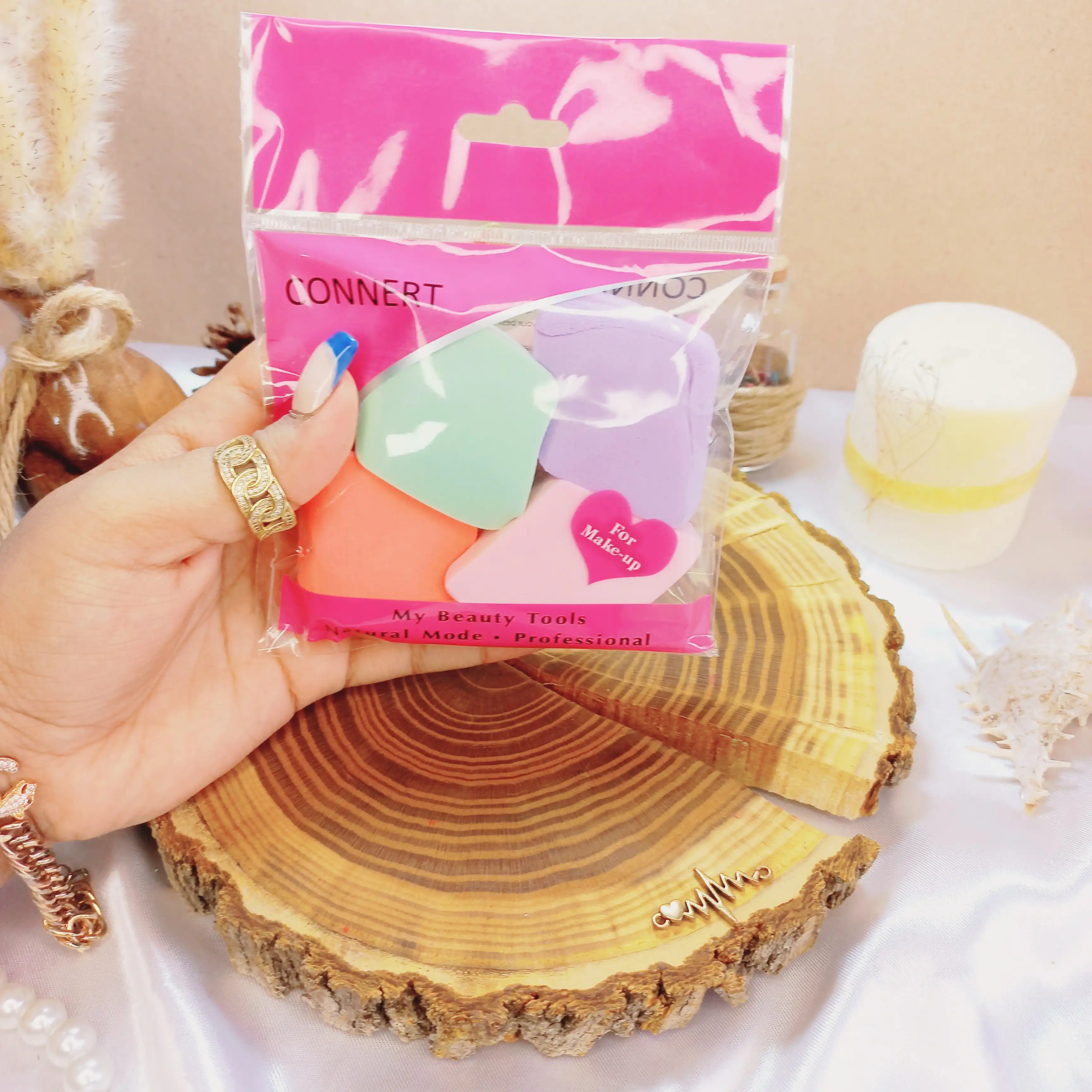 پد آرایشی 4 تکه لوزی connert | پخش عمده