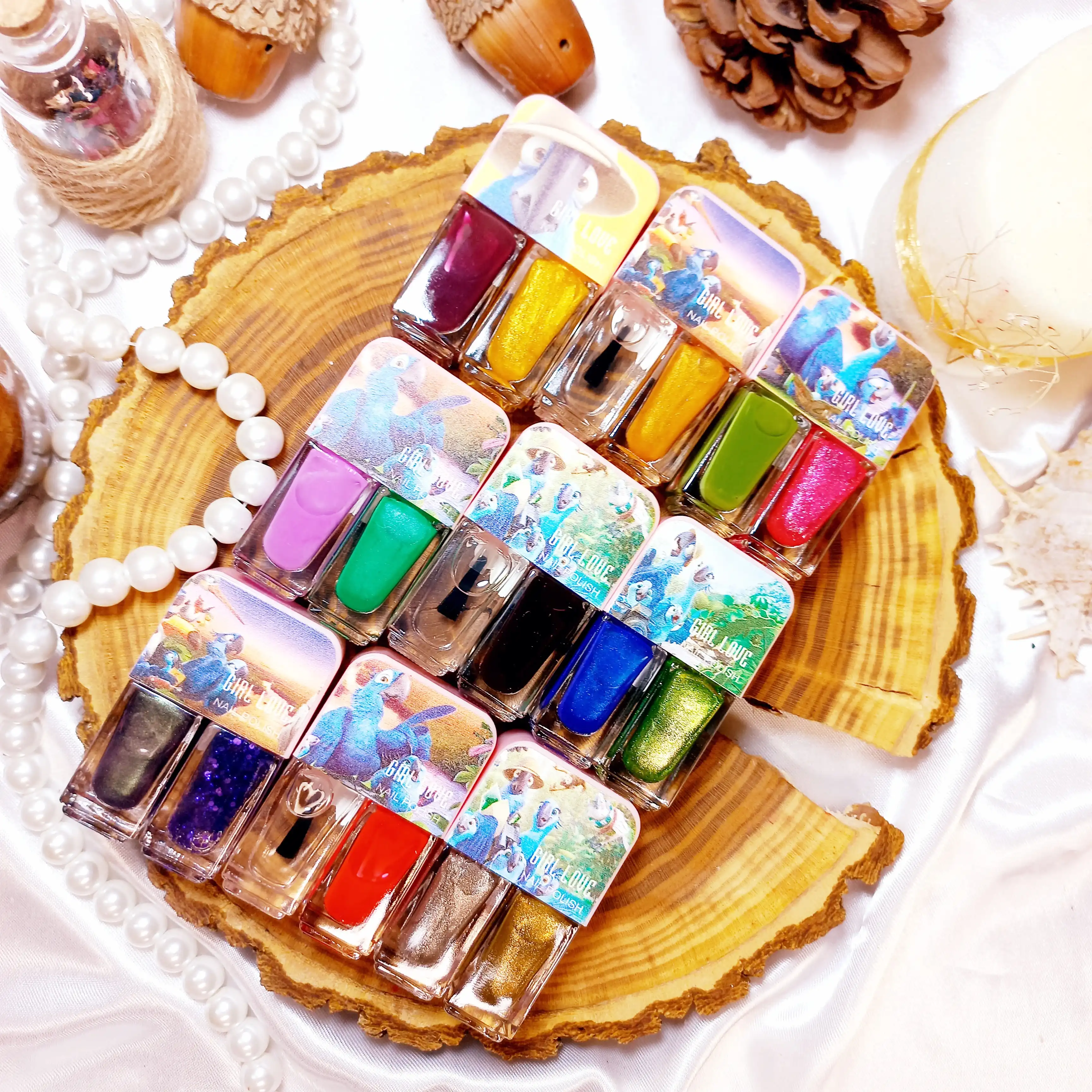 لاک دوقلو تک شاخ نایلی پولیش nail polish | پخش عمده