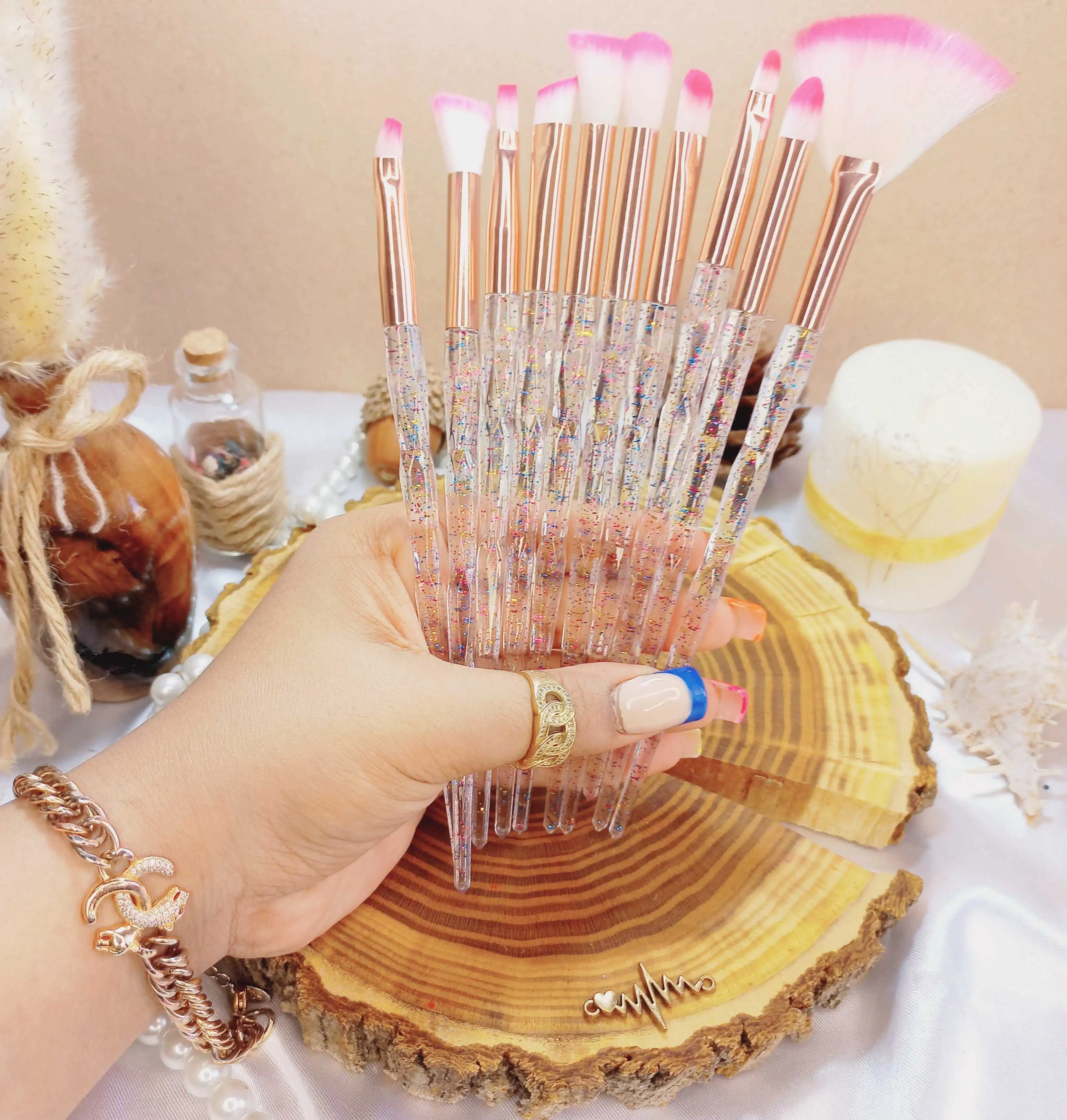 براش 10 تیکه شیشه ای کیفیت عالی