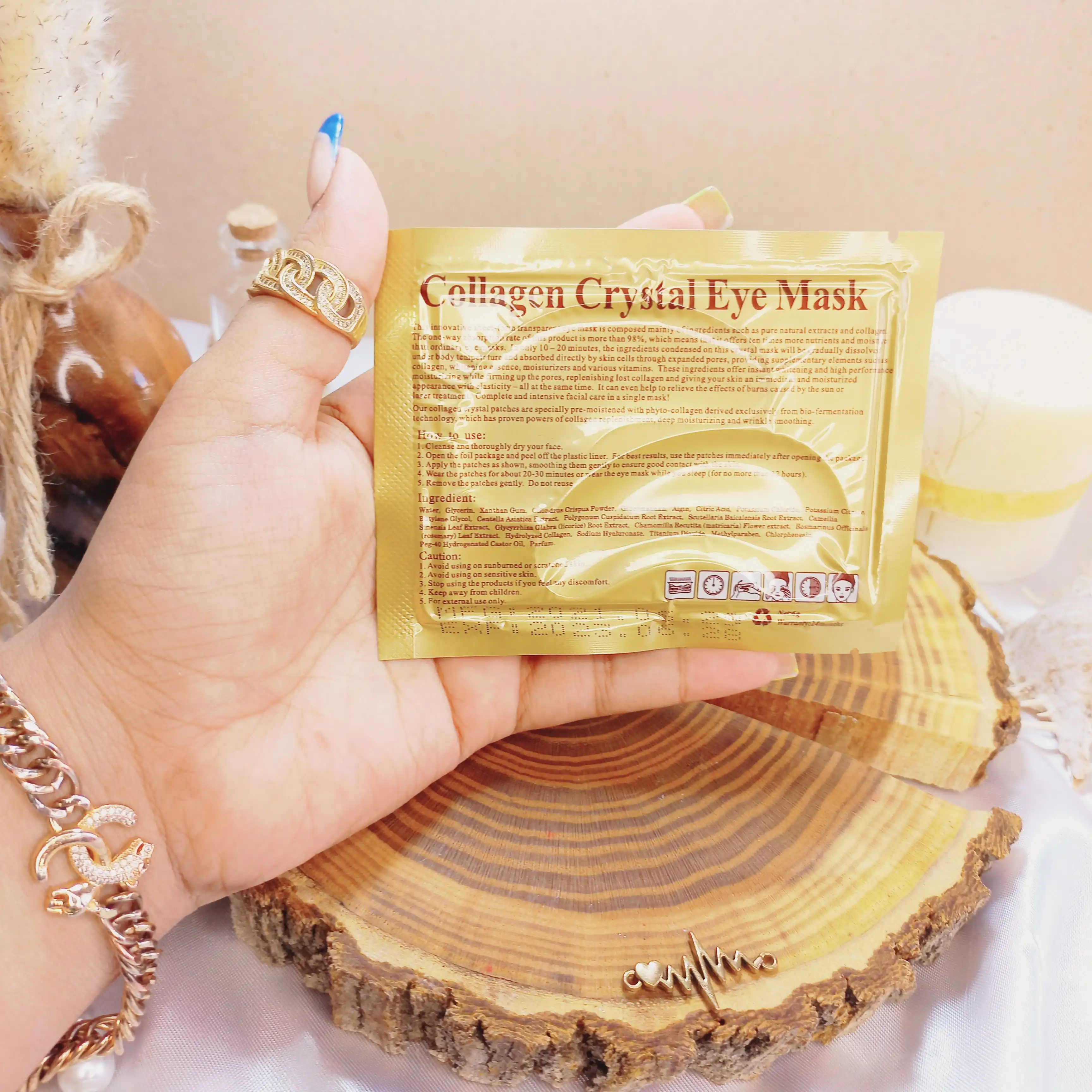 پچ زیر چشم اصلی کلاژن مشکی کریستال crystal | پخش عمده