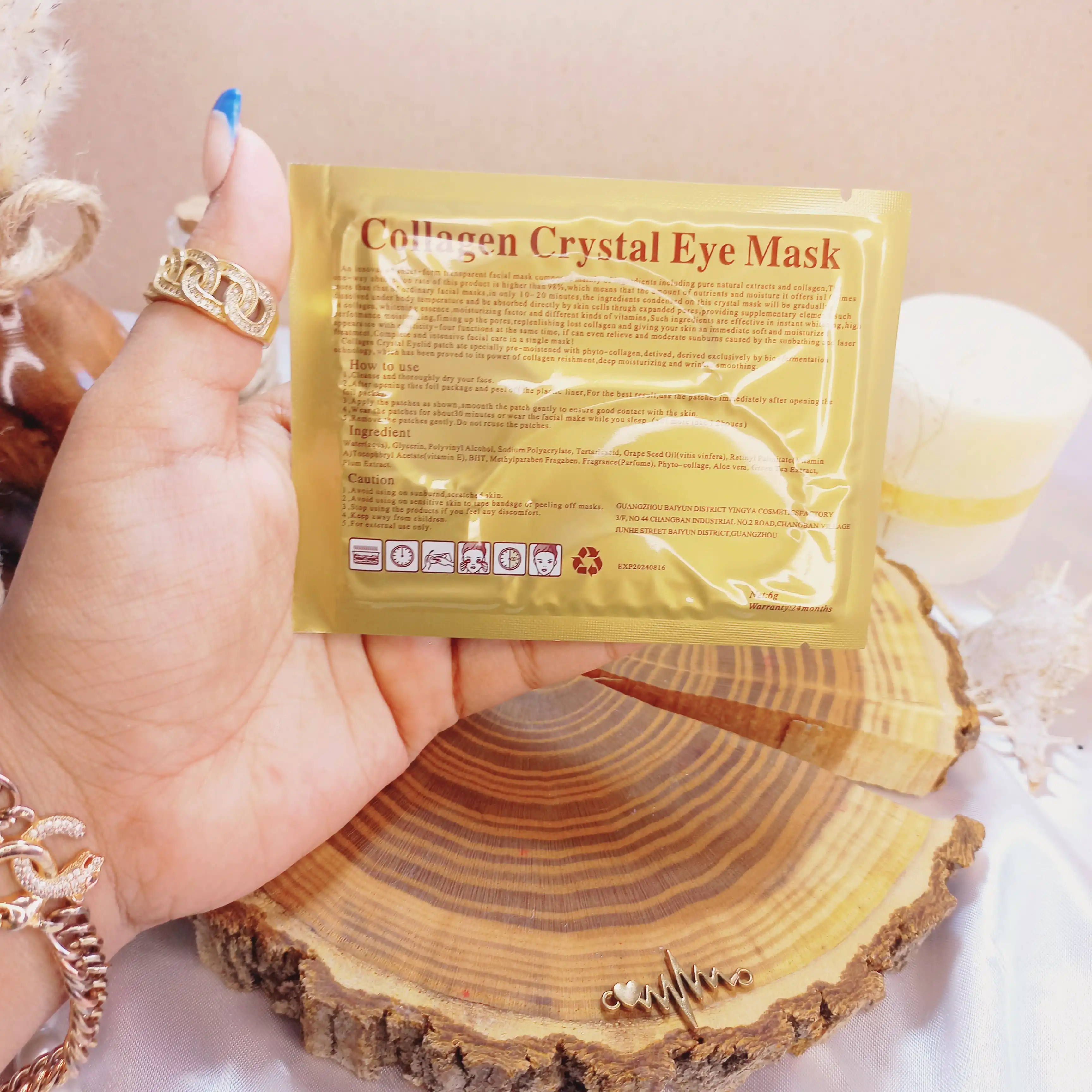 پچ زیر چشم اصلی کلاژن طلایی کریستال crystal | پخش عمده