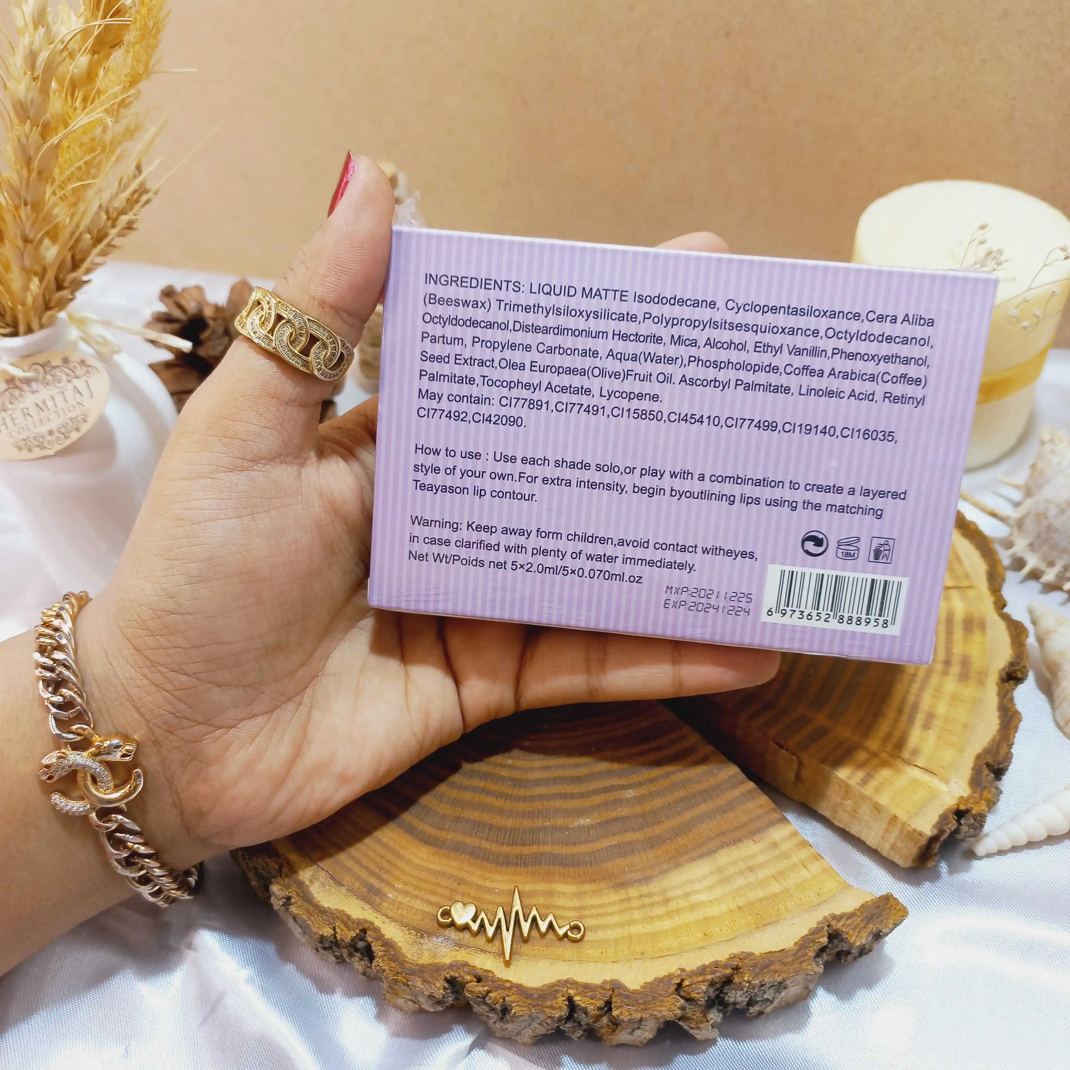 پک 5 عددی رژ مایع پرفروش Teayason