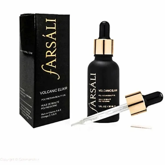 پرایمر و سرم صورت مشکی فارسالی farsali مدل volcanic elixir