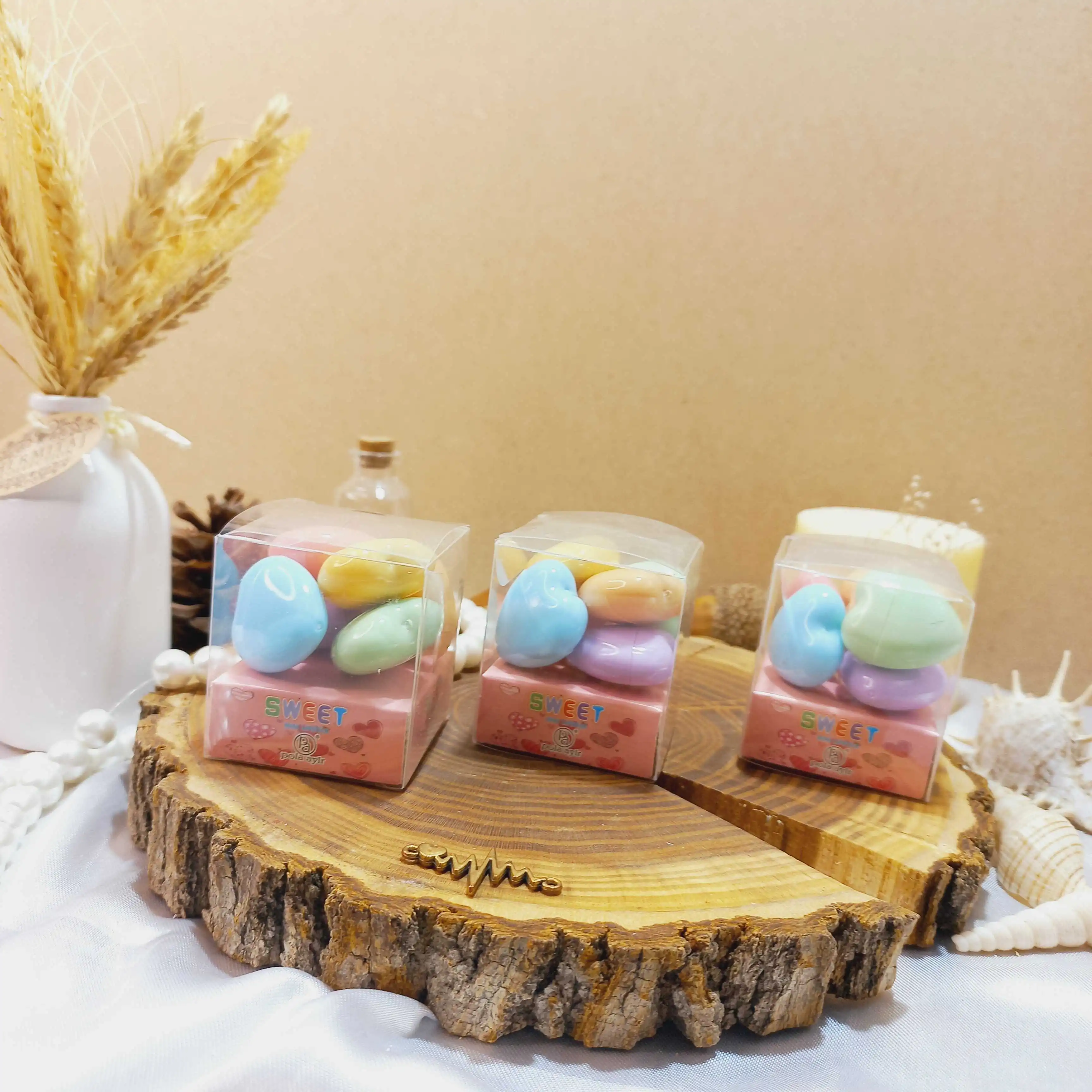 رژ لب فانتزی 6 تایی قلب شکل پولا آیلار POLA AYLAR کد LS-801