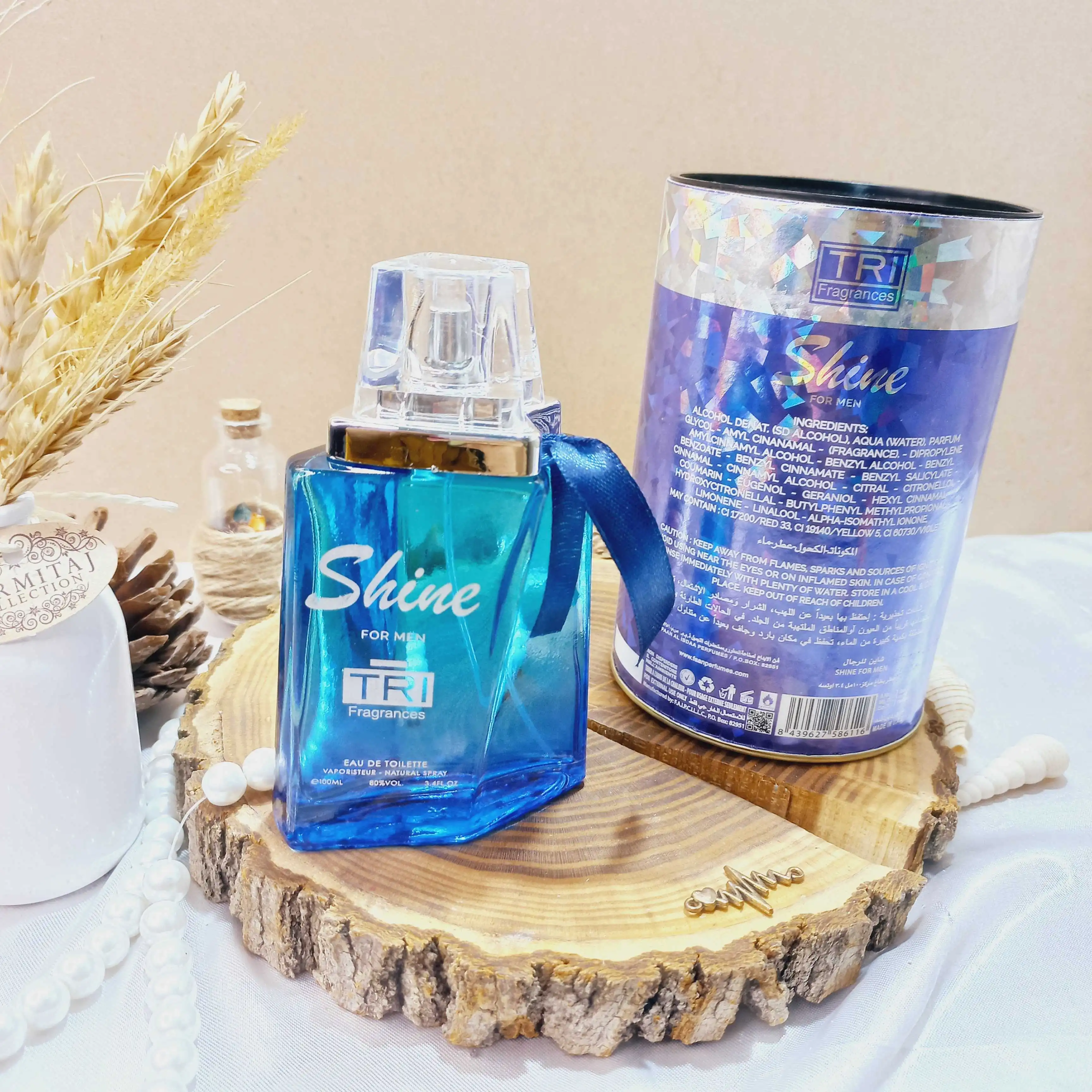 ادکلن مردانه شاین Shine For Men حجم 100 میلی لیتر اورجینال اماراتی