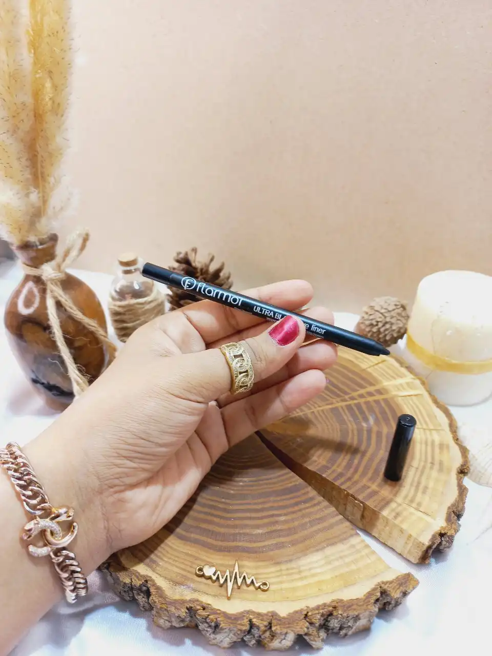 خط چشم شمعی فلورمار رنگ مشکی flormar اصلی