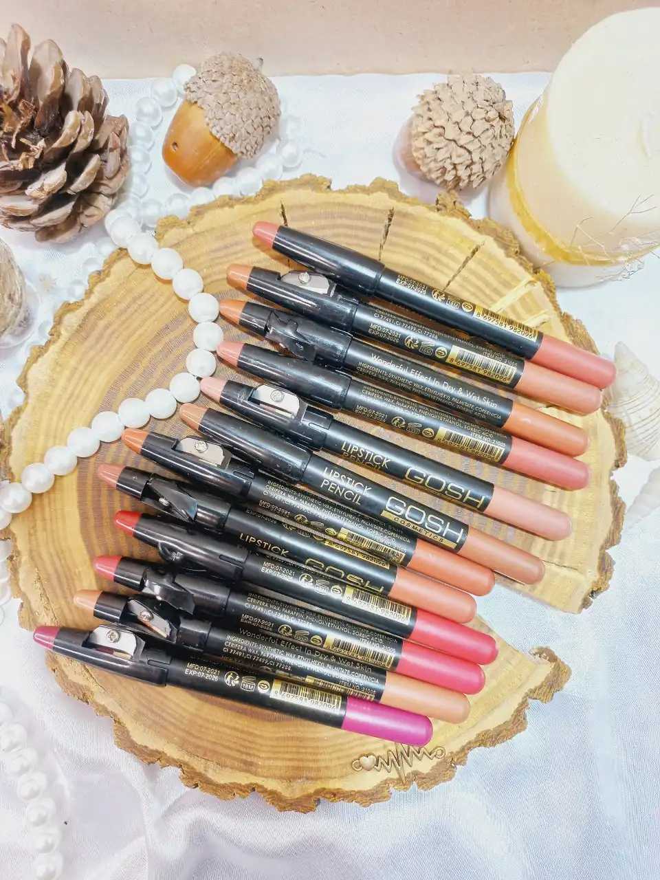 رژلب مدادی تراش دار گاش GOSH پوکه مشکی | پخش عمده