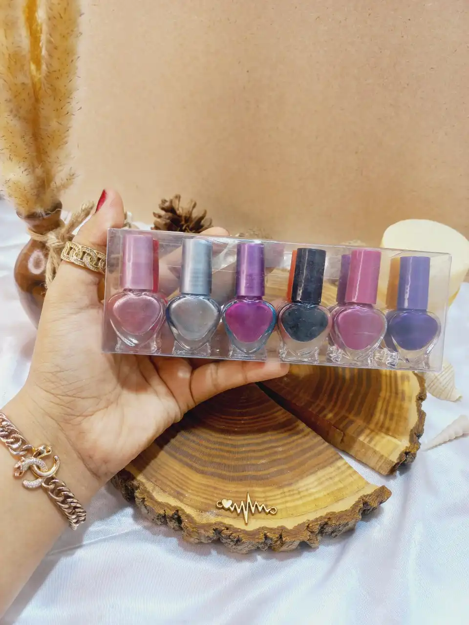 لاک قلبی کوچک طلق دار