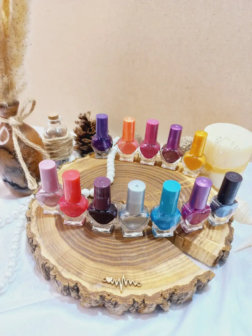 لاک قلبی کوچک طلق دار